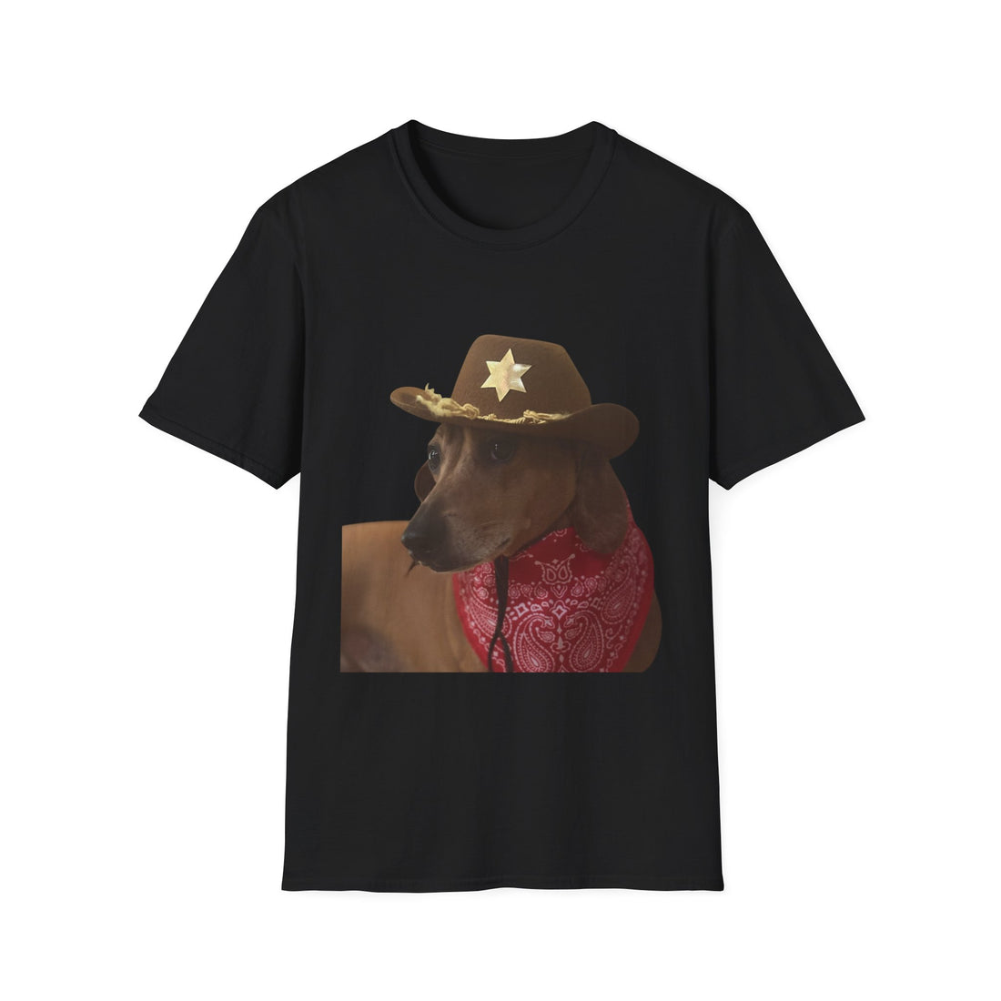 Funny Dog Sheriff T-Shirt, Unisex Tee, Dog Lover Gift, Western Theme Shirt, Pet Lover Apparel, Cute Animal Shirt