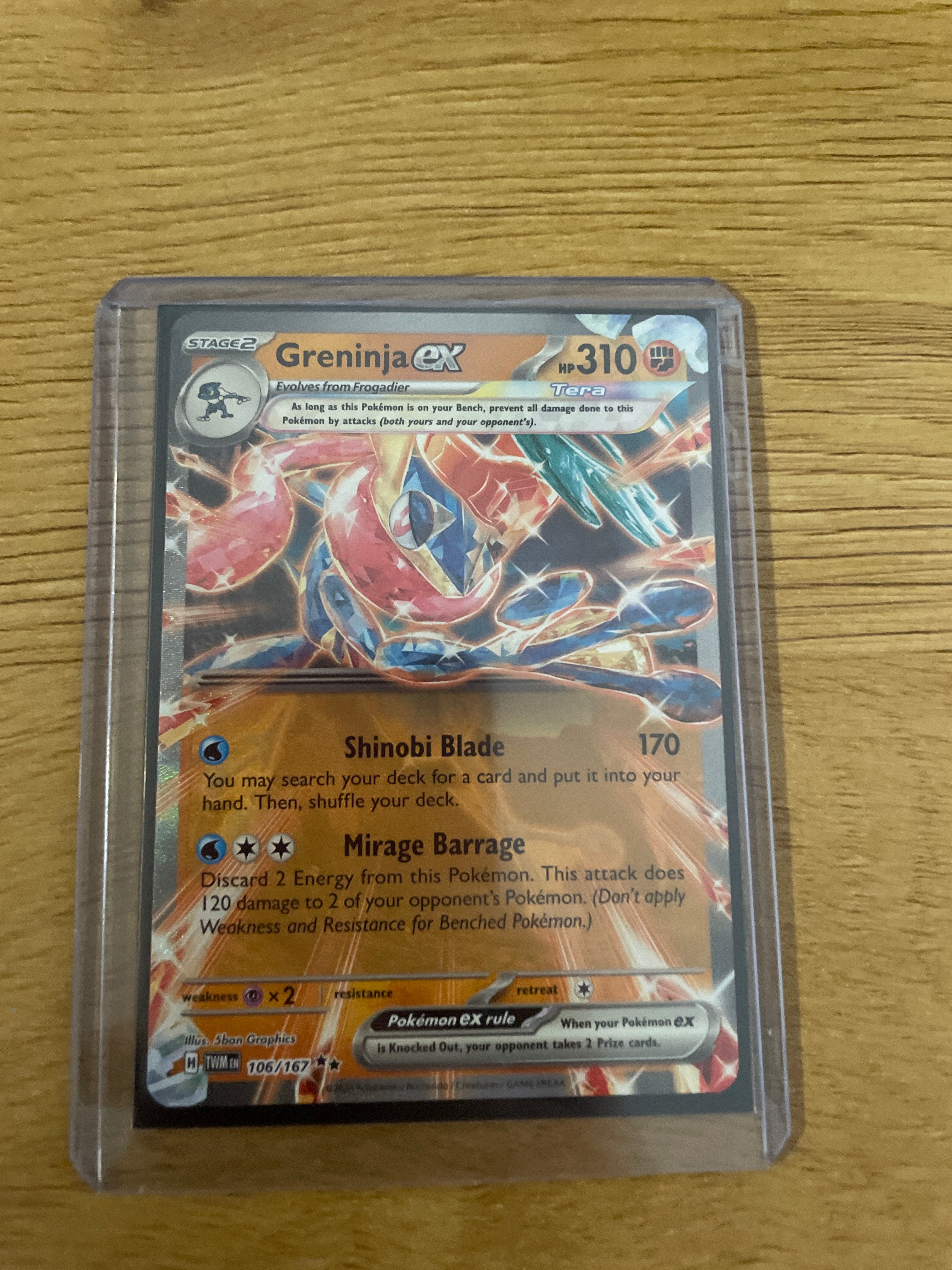 106 167 pokemon card Amazon.com: Greninja ex 106/167 Twilight Masquerade Pokemon Card Lot Frogadie & Froakie : Toys & Games