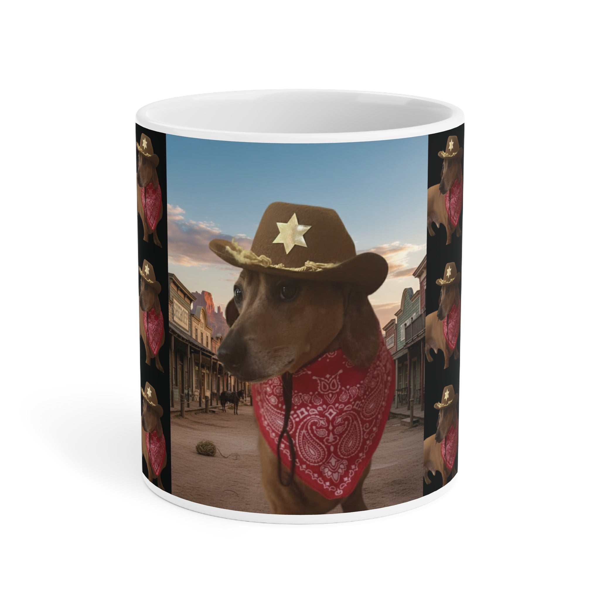 Mug - Funny Sheriff Dog Ceramic Mug - 11oz/15oz/20oz