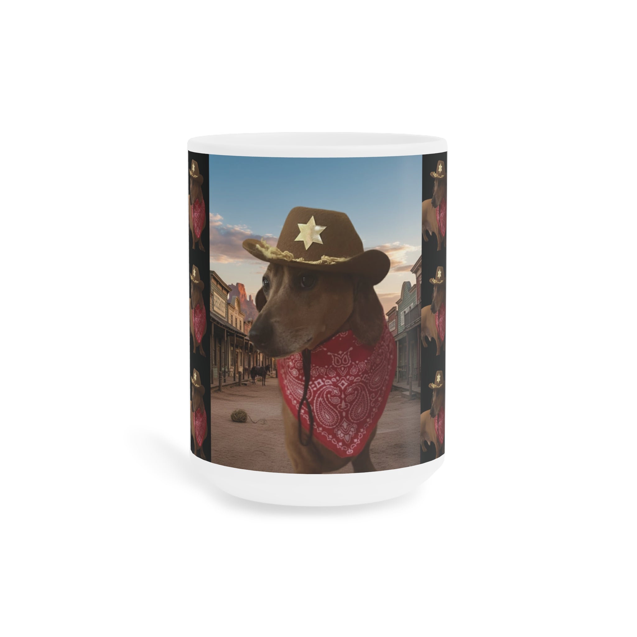 Mug - Funny Sheriff Dog Ceramic Mug - 11oz/15oz/20oz