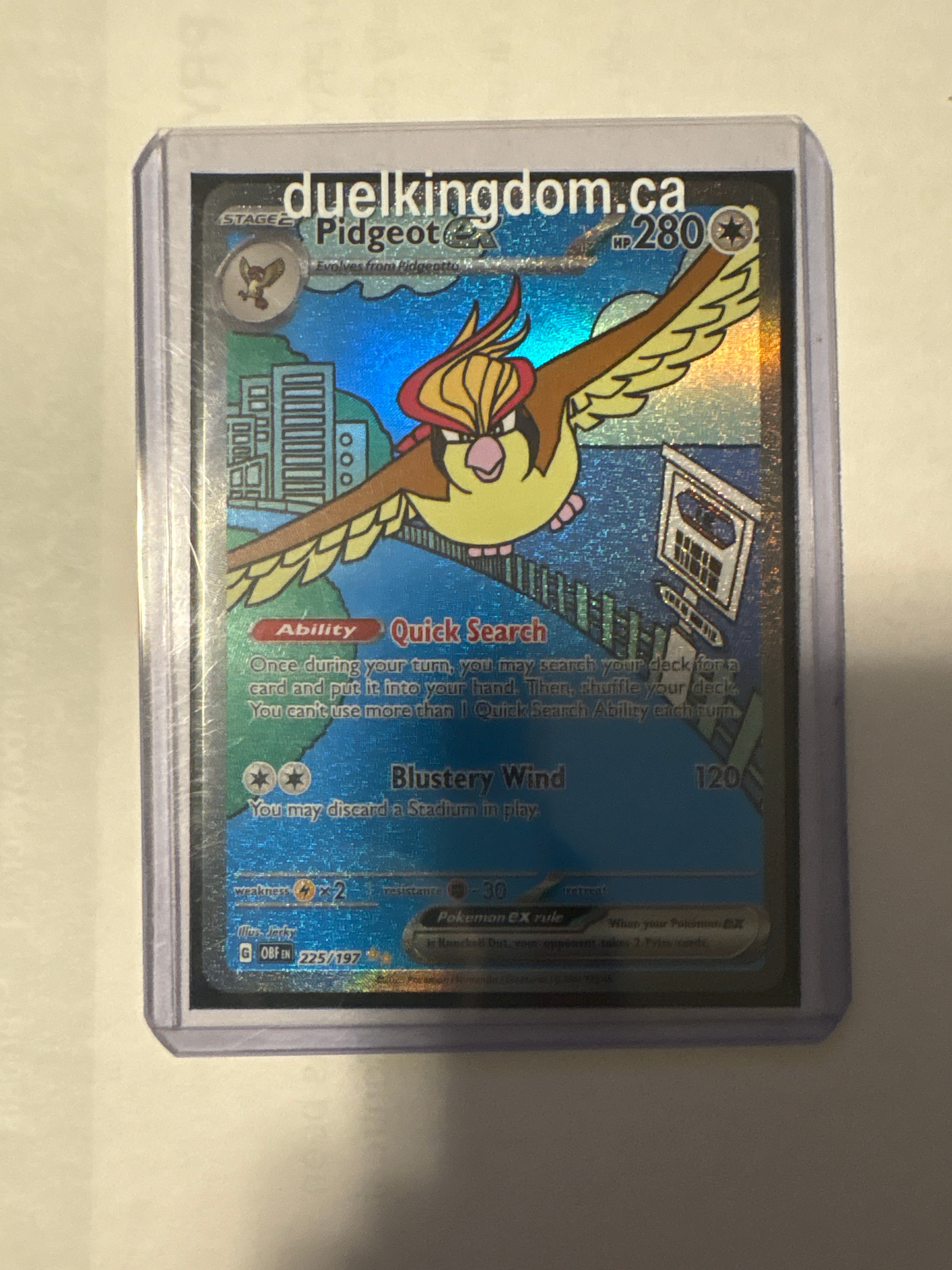 Pidgeot ex Obsidian Flames 225/197 Lp