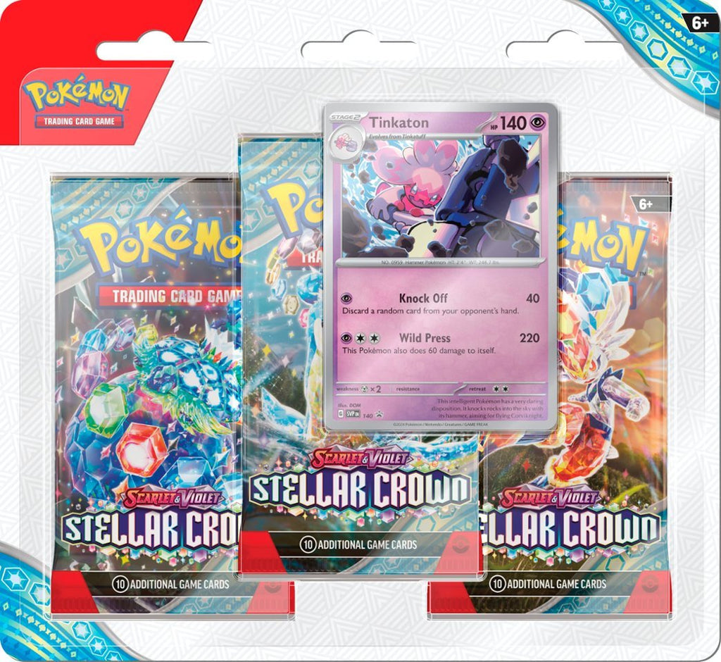 Pokémon Stellar Crown 3-Pack Blister