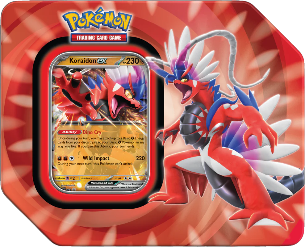 Pokemon Paldea Legends Tin koraidon ex