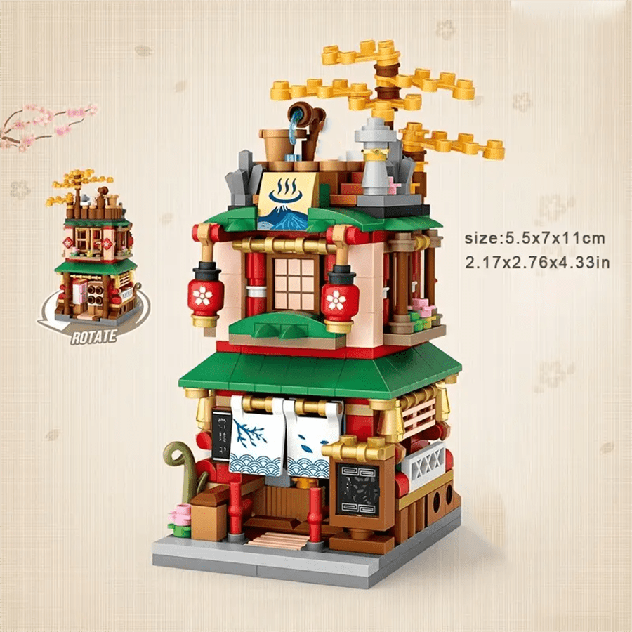 Japanese Street View Mini Building Blocks