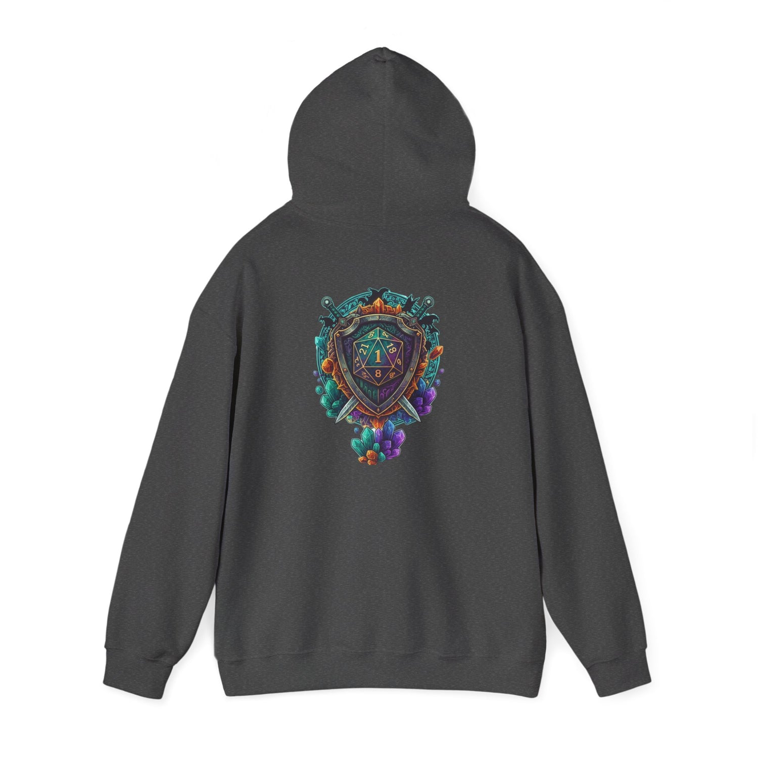 Vibrant Shield Graphic Hoodie for Artsy Souls Design On Back, Ideal Gift for Art Lovers, Cozy Layer for All Seasons, Unique Sweatshirt for [...]