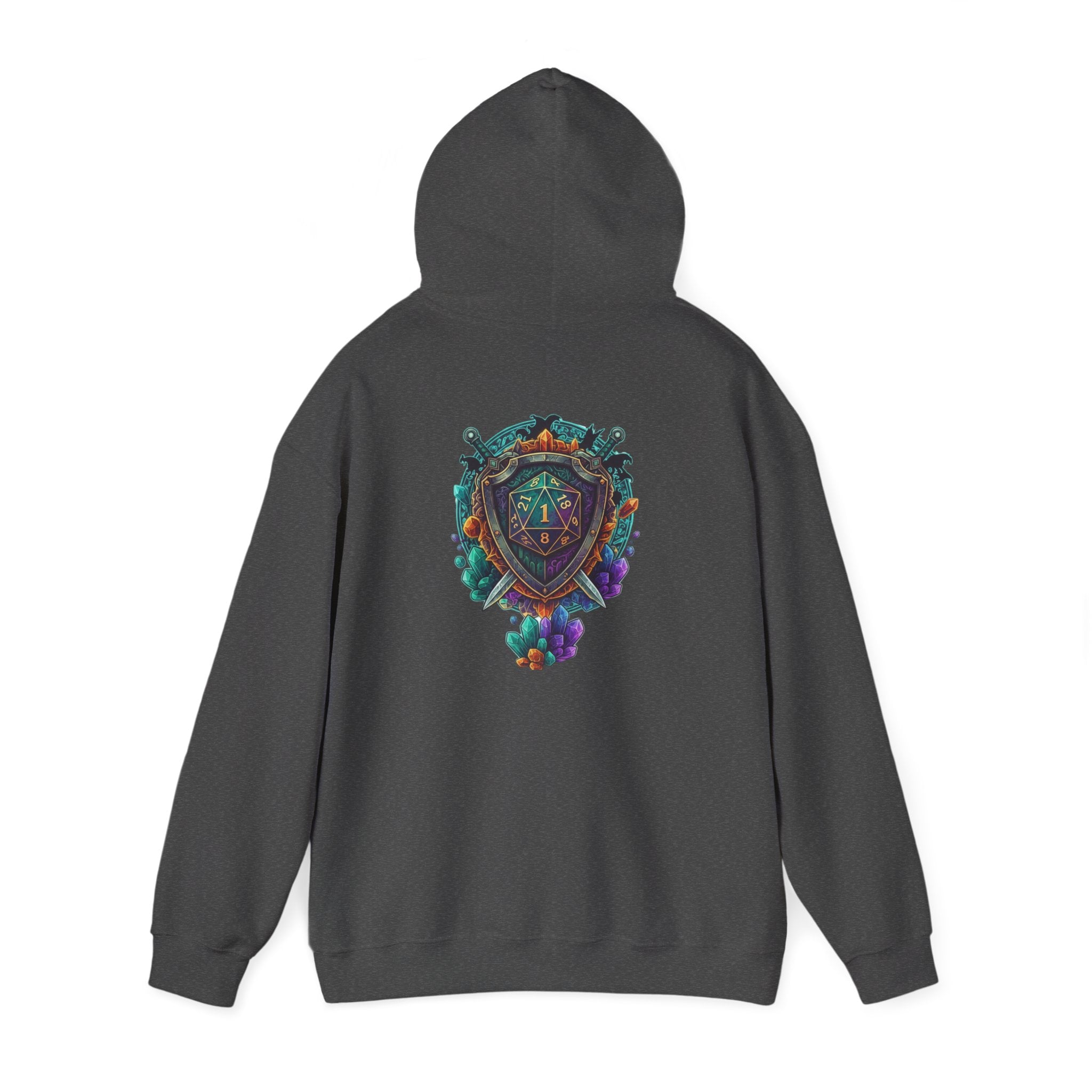 Vibrant Shield Graphic Hoodie for Artsy Souls Design On Back, Ideal Gift for Art Lovers, Cozy Layer for All Seasons, Unique Sweatshirt for [...]