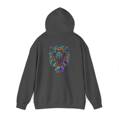 Vibrant Shield Graphic Hoodie for Artsy Souls Design On Back, Ideal Gift for Art Lovers, Cozy Layer for All Seasons, Unique Sweatshirt for [...]