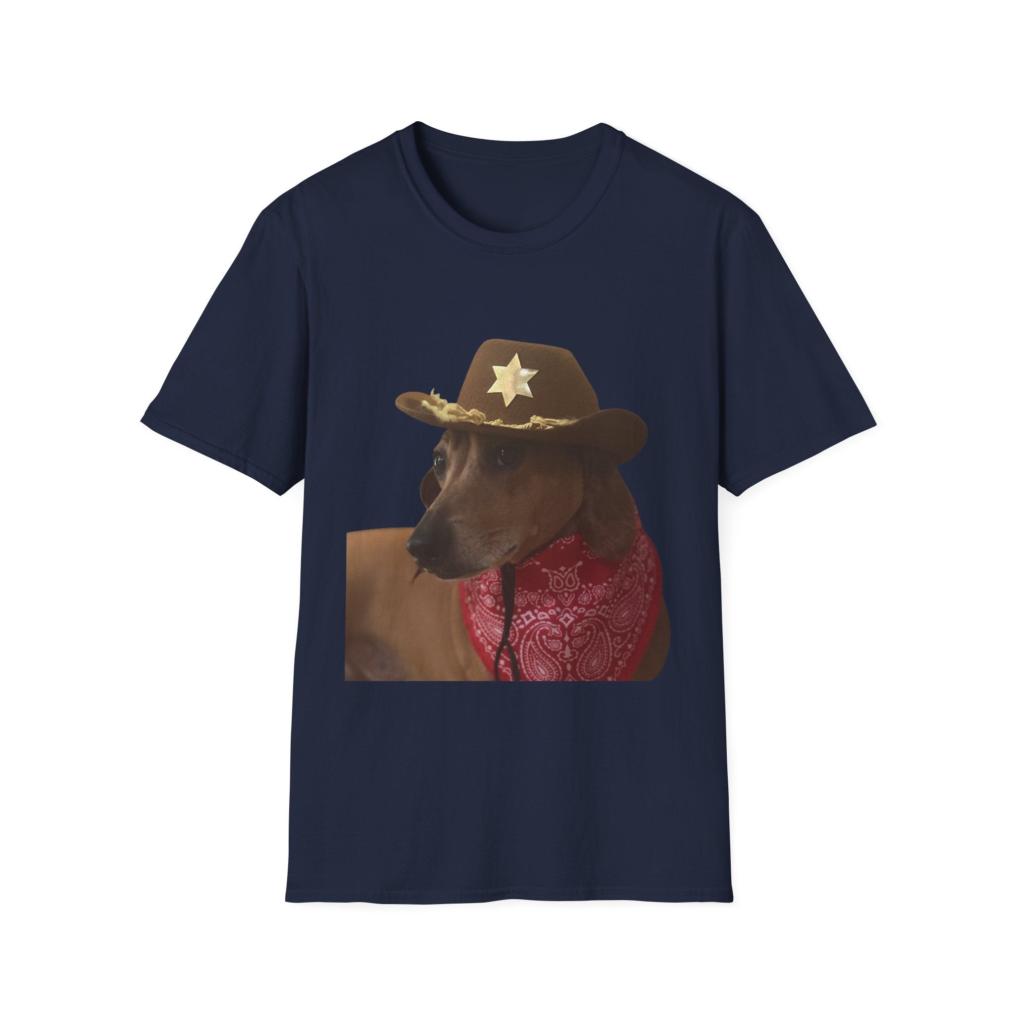 Funny Dog Sheriff T-Shirt, Unisex Tee, Dog Lover Gift, Western Theme Shirt, Pet Lover Apparel, Cute Animal Shirt
