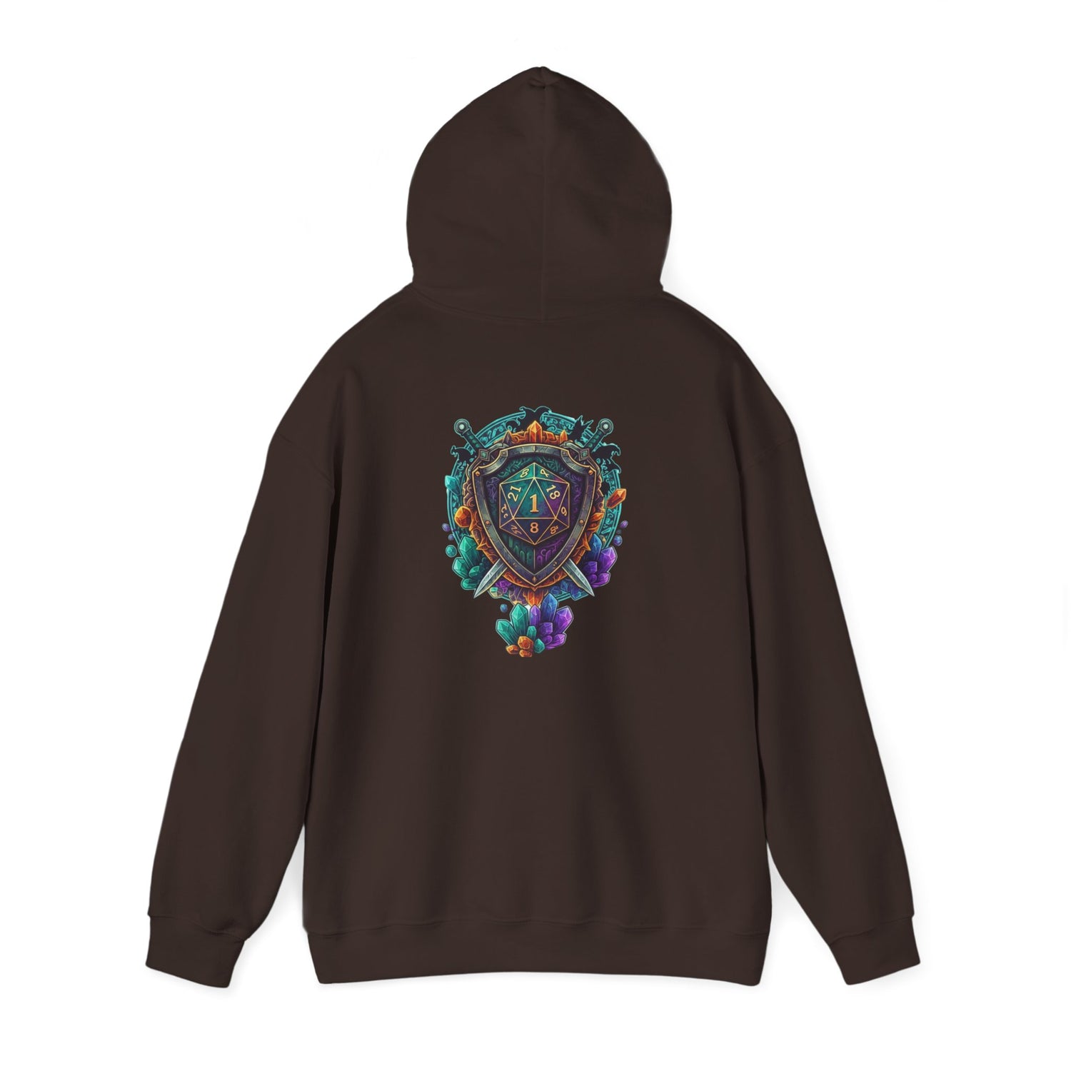 Vibrant Shield Graphic Hoodie for Artsy Souls Design On Back, Ideal Gift for Art Lovers, Cozy Layer for All Seasons, Unique Sweatshirt for [...]