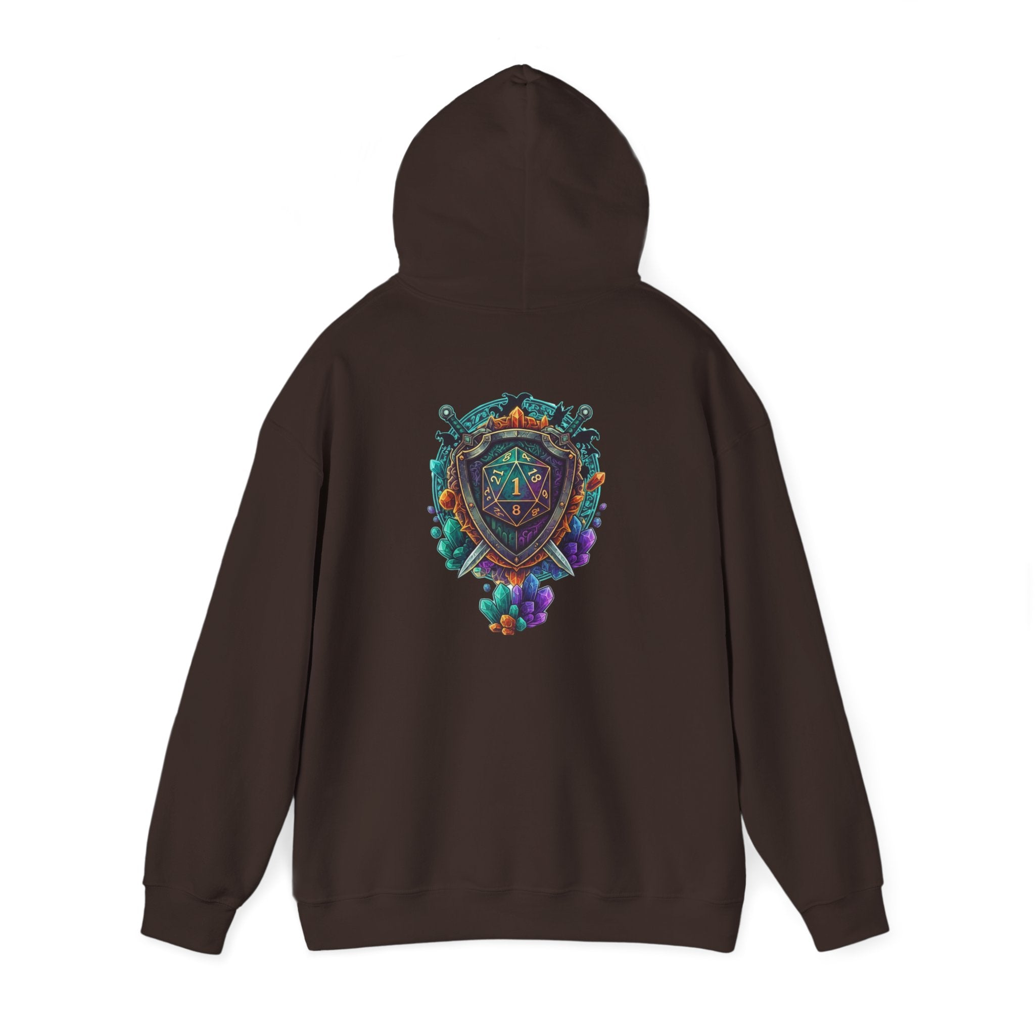 Vibrant Shield Graphic Hoodie for Artsy Souls Design On Back, Ideal Gift for Art Lovers, Cozy Layer for All Seasons, Unique Sweatshirt for [...]