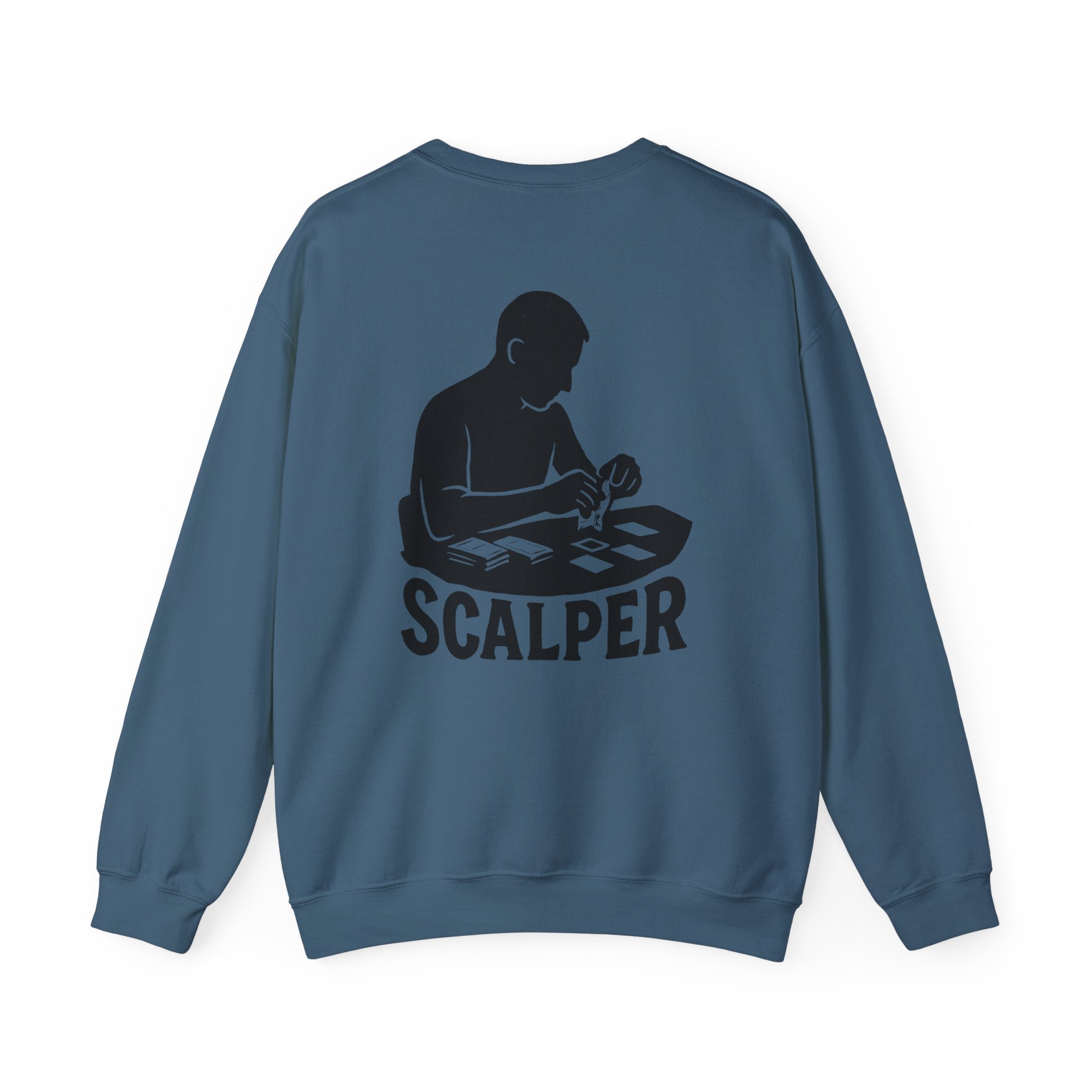 Crewneck Sweatshirt with Scalper Design | Unisex Heavy Blend | Casual Style for Gamers, Unique Gift, Everyday Wear, Comfortable Fit