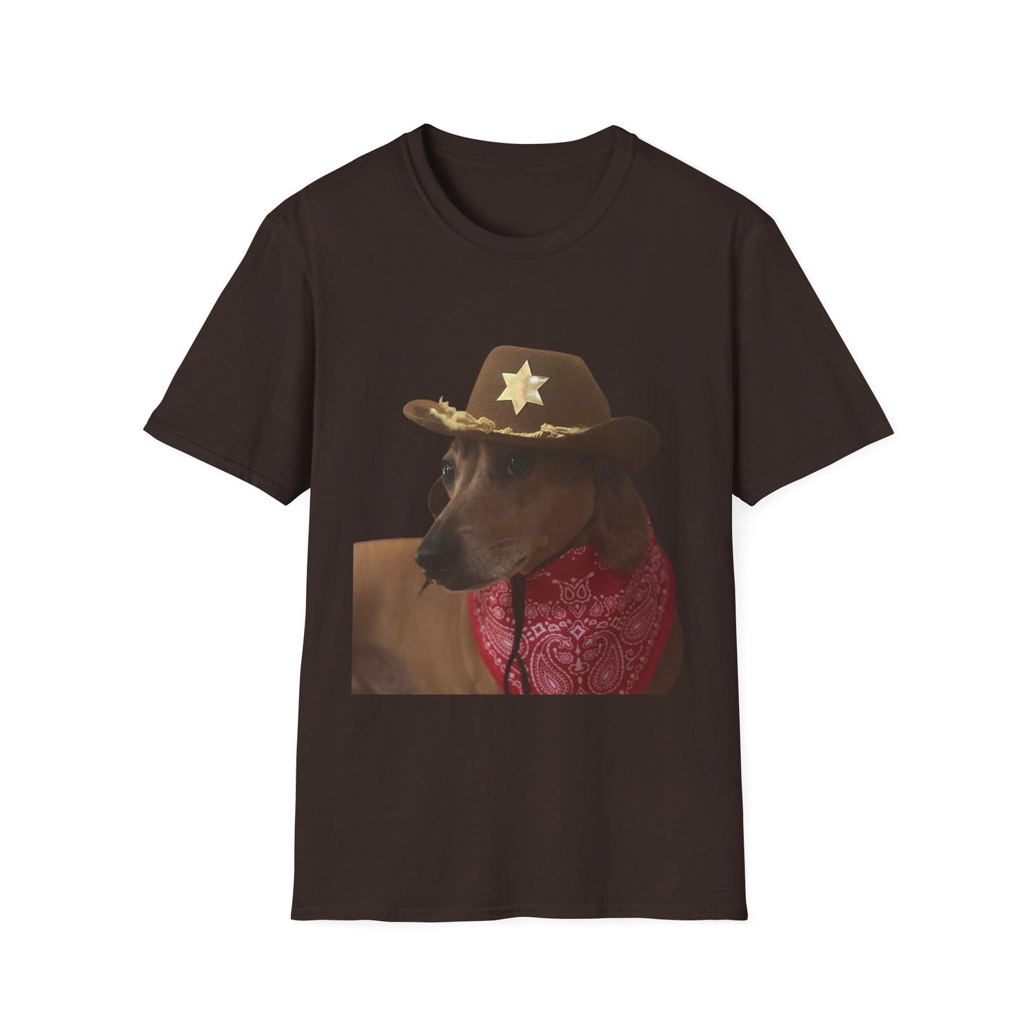 Funny Dog Sheriff T-Shirt, Unisex Tee, Dog Lover Gift, Western Theme Shirt, Pet Lover Apparel, Cute Animal Shirt