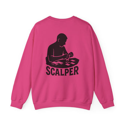 Crewneck Sweatshirt with Scalper Design | Unisex Heavy Blend | Casual Style for Gamers, Unique Gift, Everyday Wear, Comfortable Fit