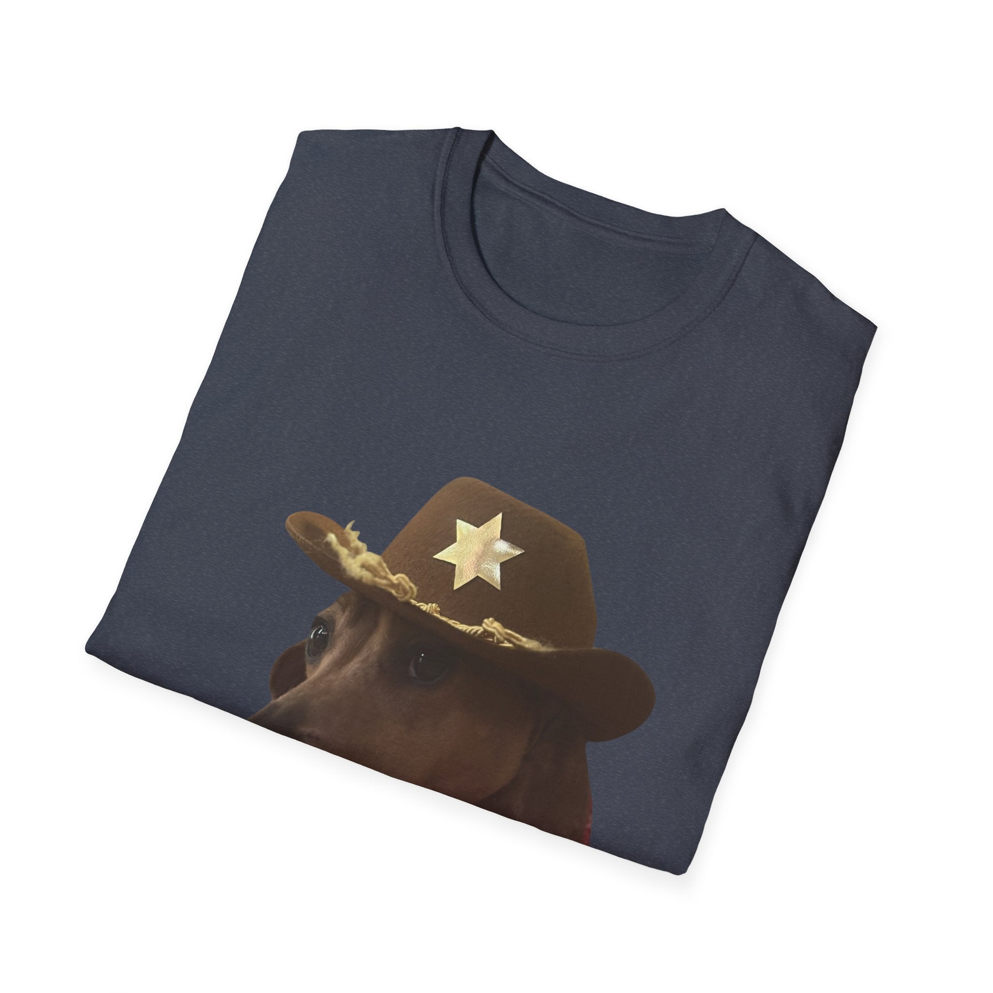 Funny Dog Sheriff T-Shirt, Unisex Tee, Dog Lover Gift, Western Theme Shirt, Pet Lover Apparel, Cute Animal Shirt