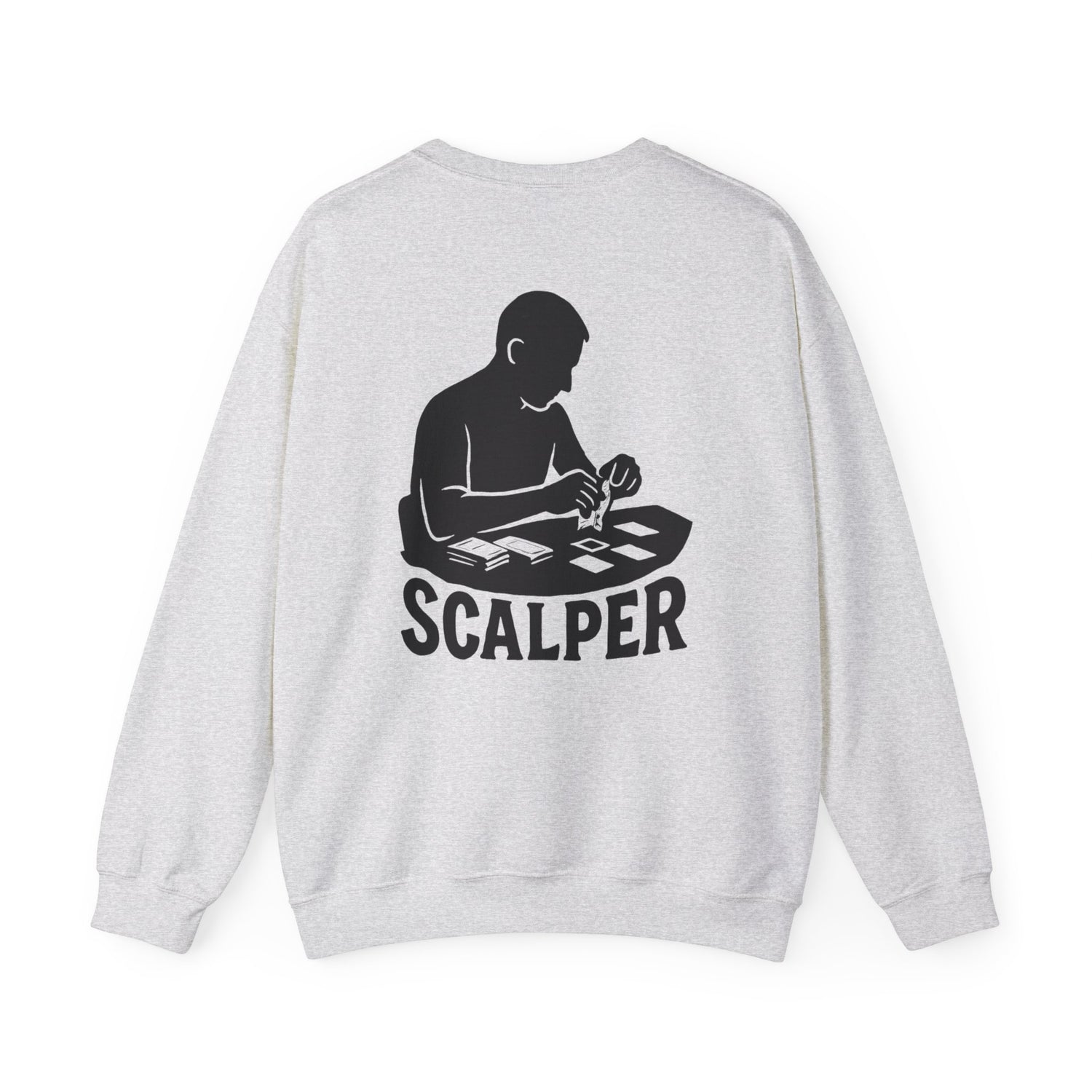 Crewneck Sweatshirt with Scalper Design | Unisex Heavy Blend | Casual Style for Gamers, Unique Gift, Everyday Wear, Comfortable Fit