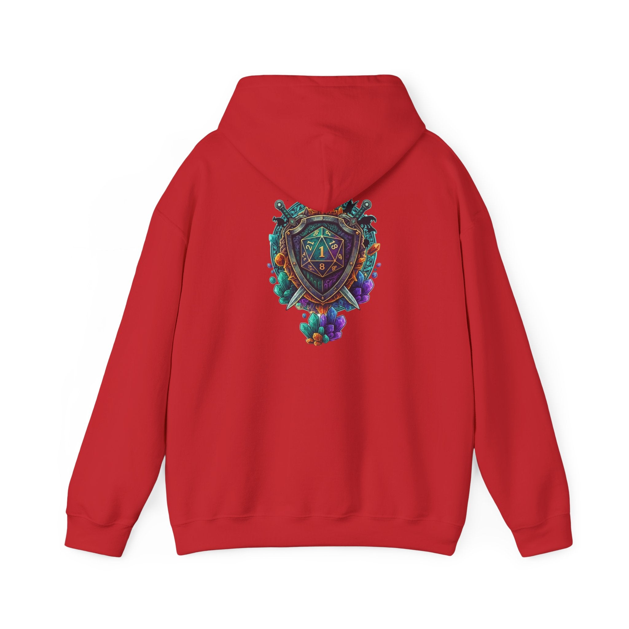 Vibrant Shield Graphic Hoodie for Artsy Souls Design On Back, Ideal Gift for Art Lovers, Cozy Layer for All Seasons, Unique Sweatshirt for [...]