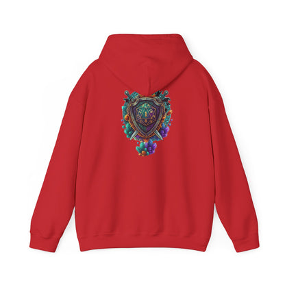 Vibrant Shield Graphic Hoodie for Artsy Souls Design On Back, Ideal Gift for Art Lovers, Cozy Layer for All Seasons, Unique Sweatshirt for [...]