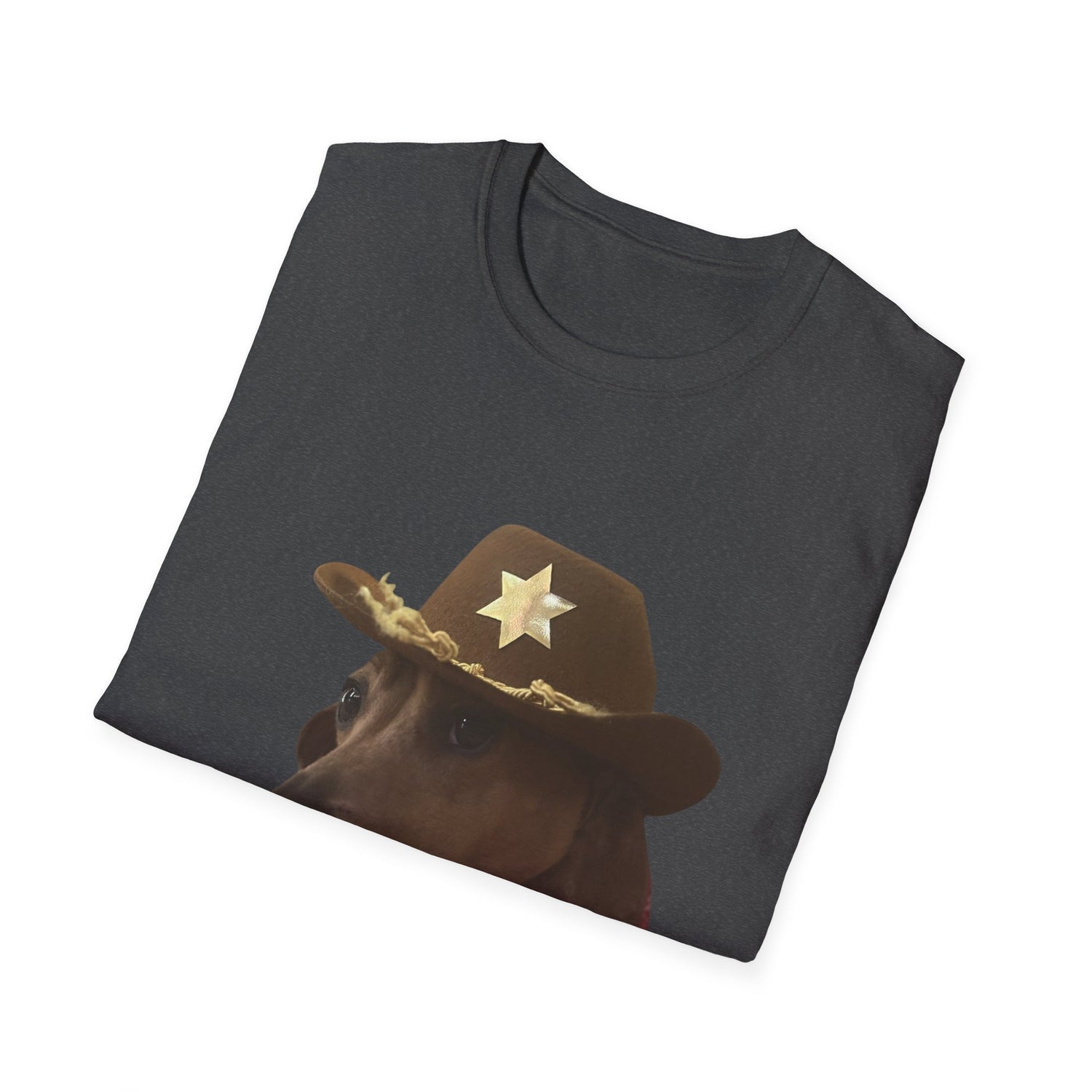 Funny Dog Sheriff T-Shirt, Unisex Tee, Dog Lover Gift, Western Theme Shirt, Pet Lover Apparel, Cute Animal Shirt