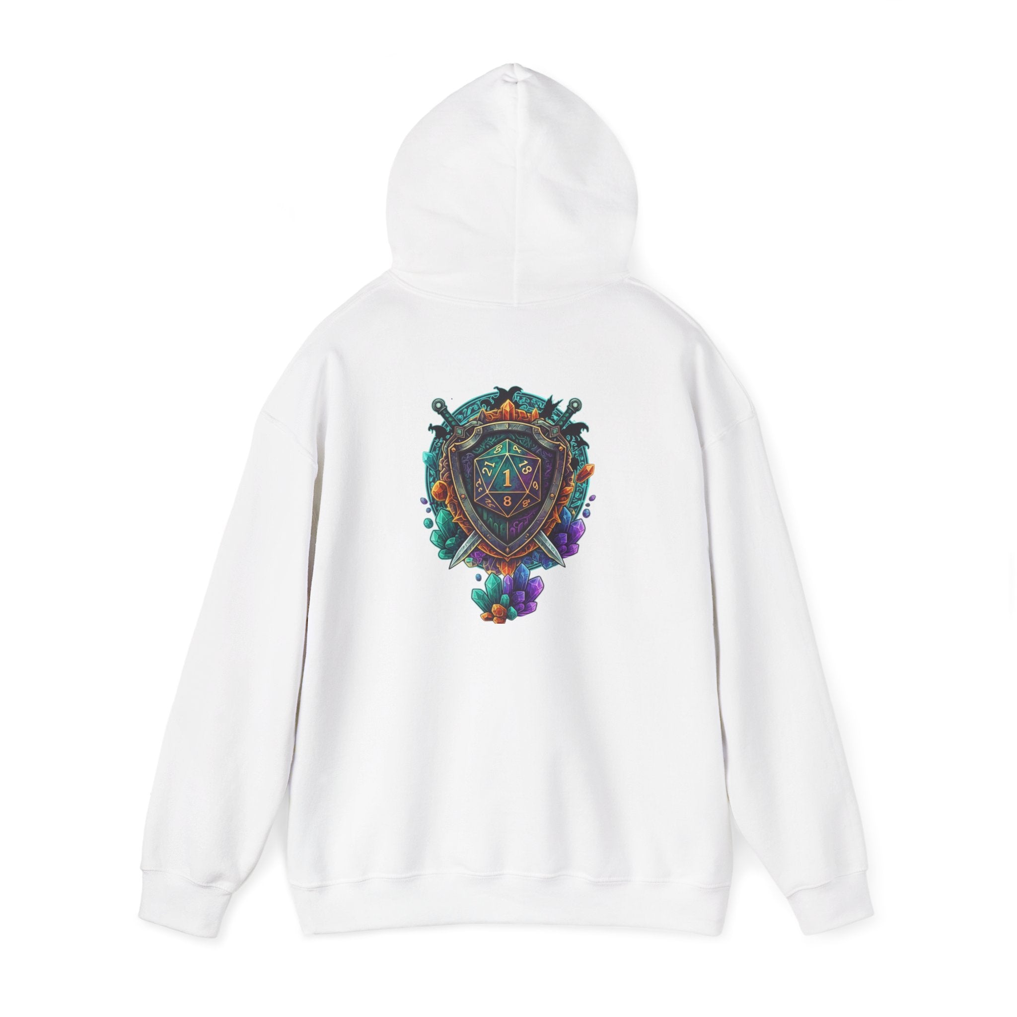 Vibrant Shield Graphic Hoodie for Artsy Souls Design On Back, Ideal Gift for Art Lovers, Cozy Layer for All Seasons, Unique Sweatshirt for [...]