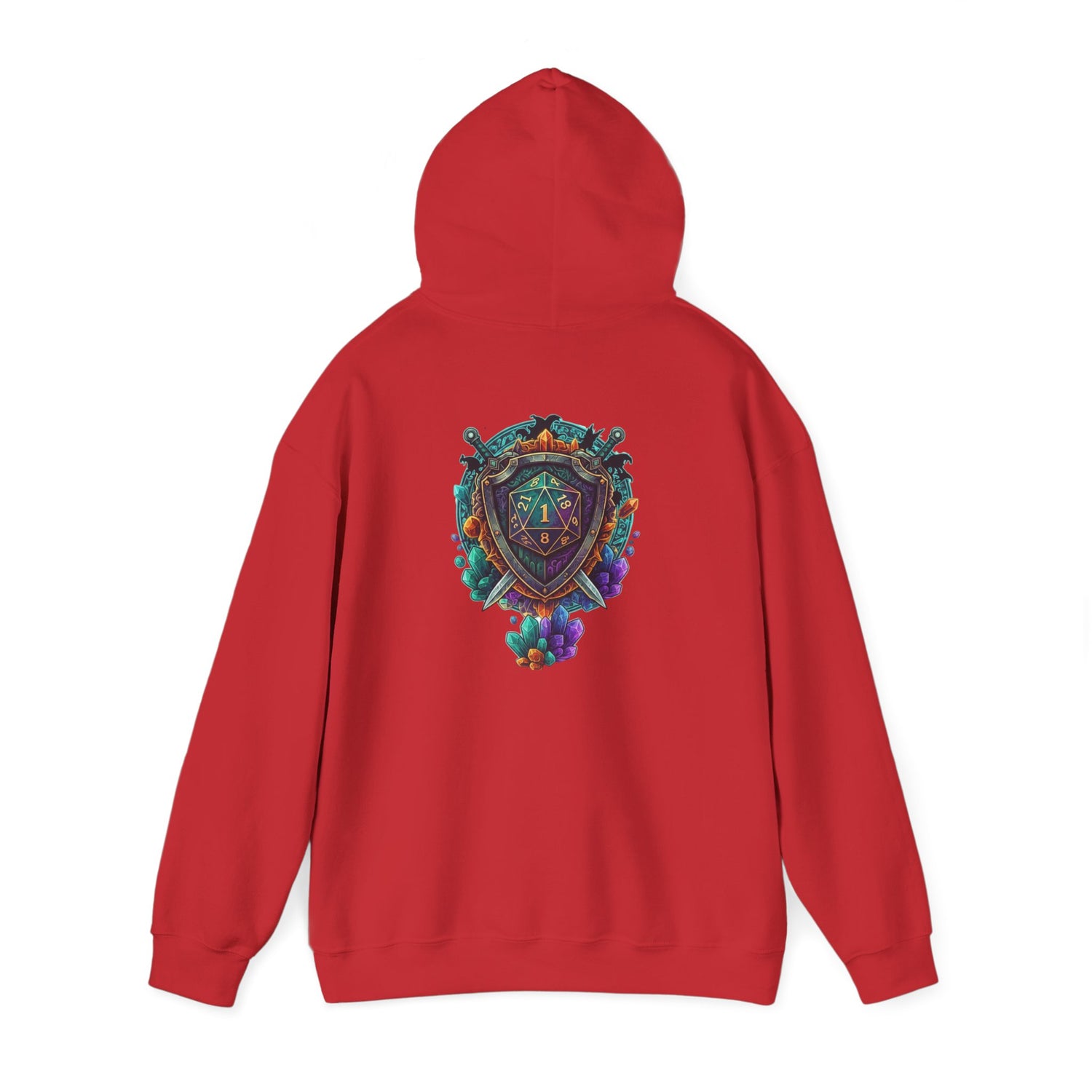 Vibrant Shield Graphic Hoodie for Artsy Souls Design On Back, Ideal Gift for Art Lovers, Cozy Layer for All Seasons, Unique Sweatshirt for [...]