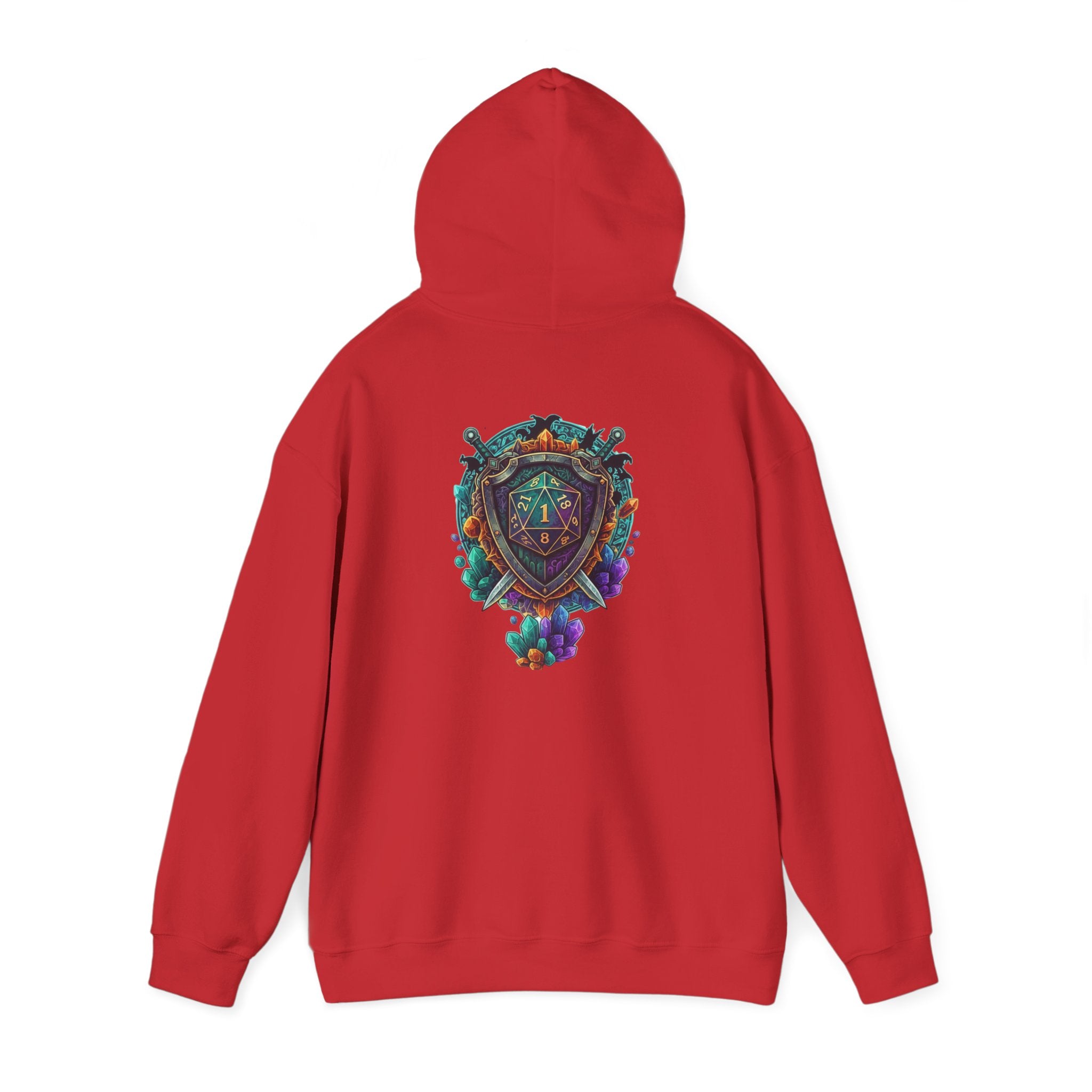 Vibrant Shield Graphic Hoodie for Artsy Souls Design On Back, Ideal Gift for Art Lovers, Cozy Layer for All Seasons, Unique Sweatshirt for [...]