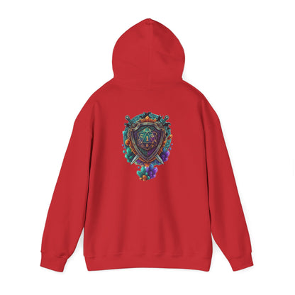 Vibrant Shield Graphic Hoodie for Artsy Souls Design On Back, Ideal Gift for Art Lovers, Cozy Layer for All Seasons, Unique Sweatshirt for [...]