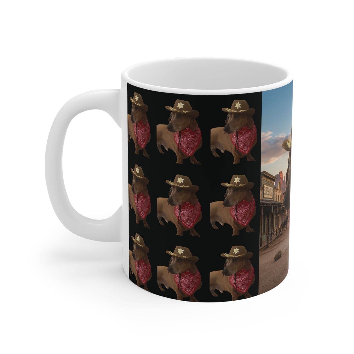 Mug - Funny Sheriff Dog Ceramic Mug - 11oz/15oz/20oz