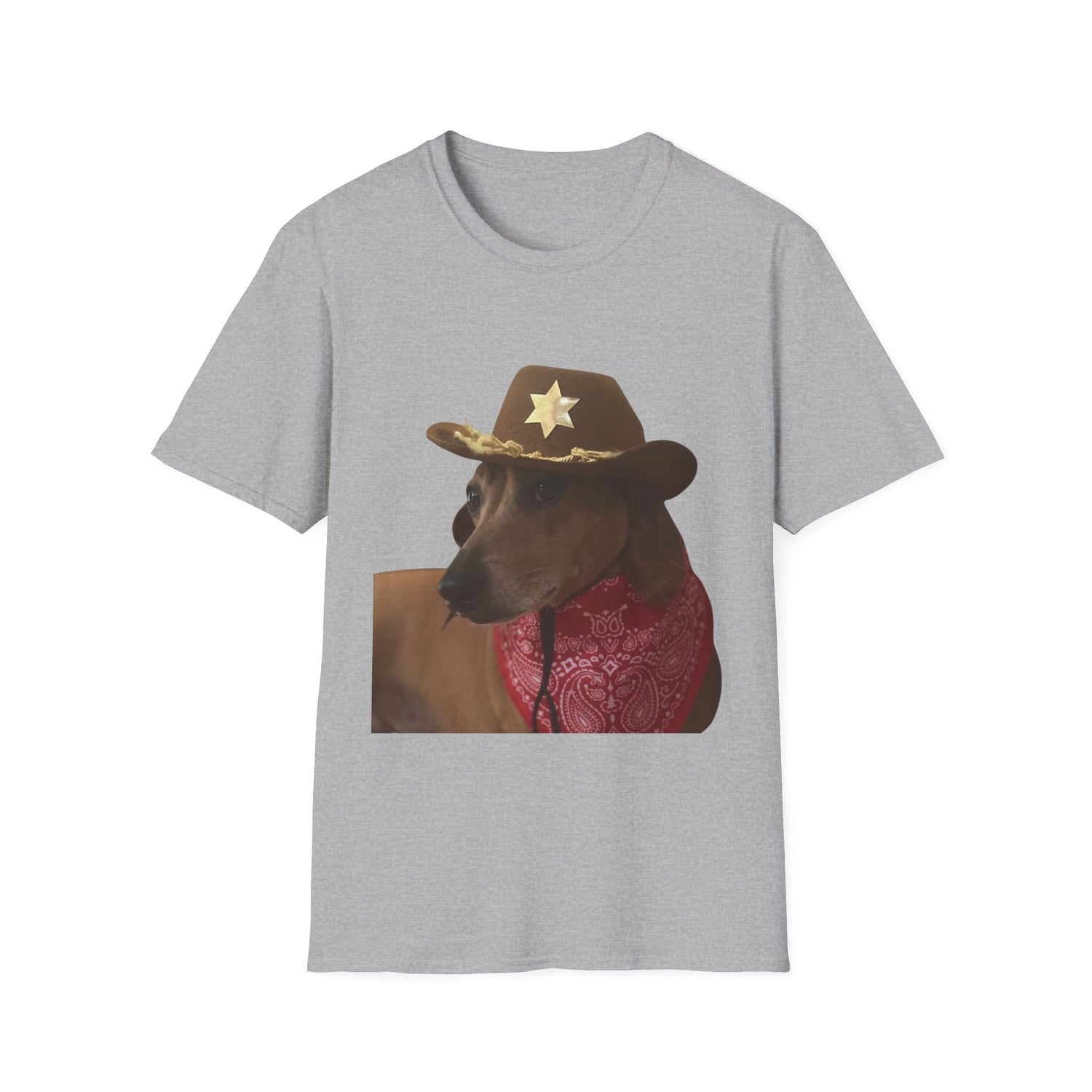 Funny Dog Sheriff T-Shirt, Unisex Tee, Dog Lover Gift, Western Theme Shirt, Pet Lover Apparel, Cute Animal Shirt