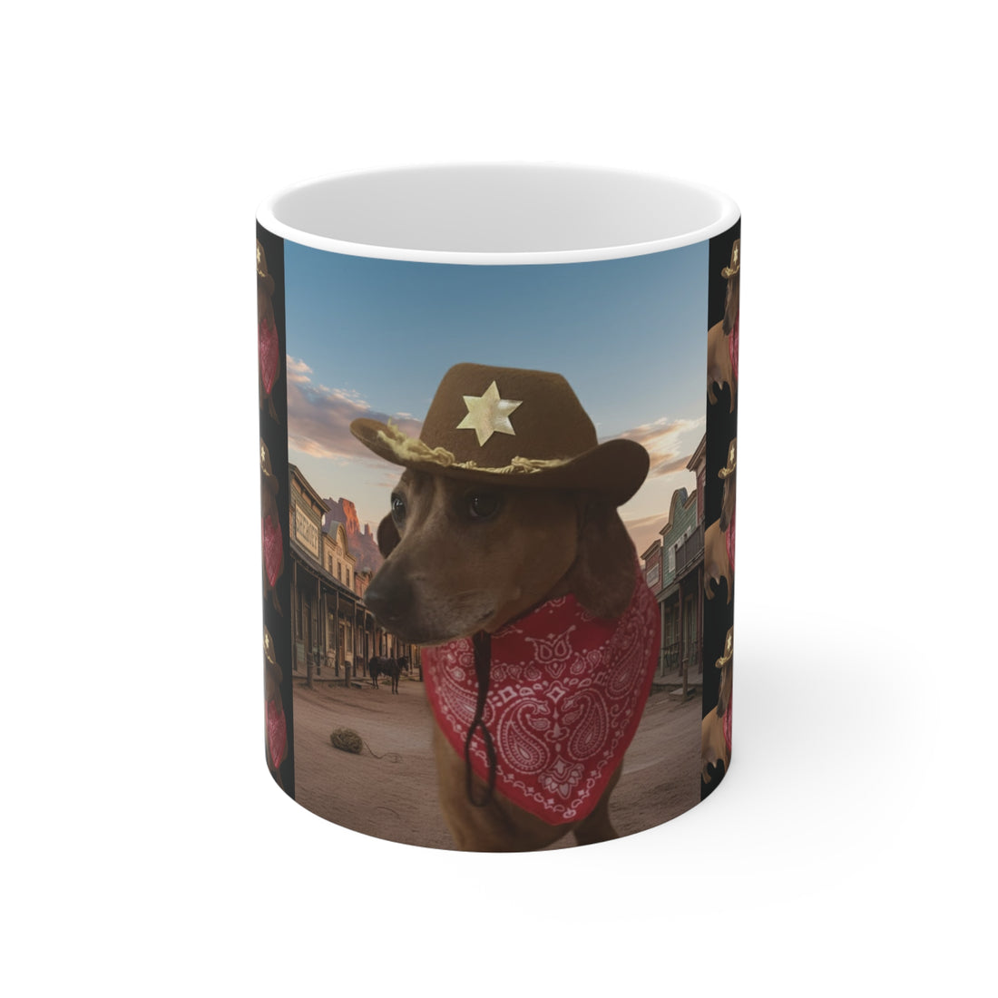 Mug - Funny Sheriff Dog Ceramic Mug - 11oz/15oz/20oz