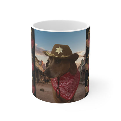 Mug - Funny Sheriff Dog Ceramic Mug - 11oz/15oz/20oz