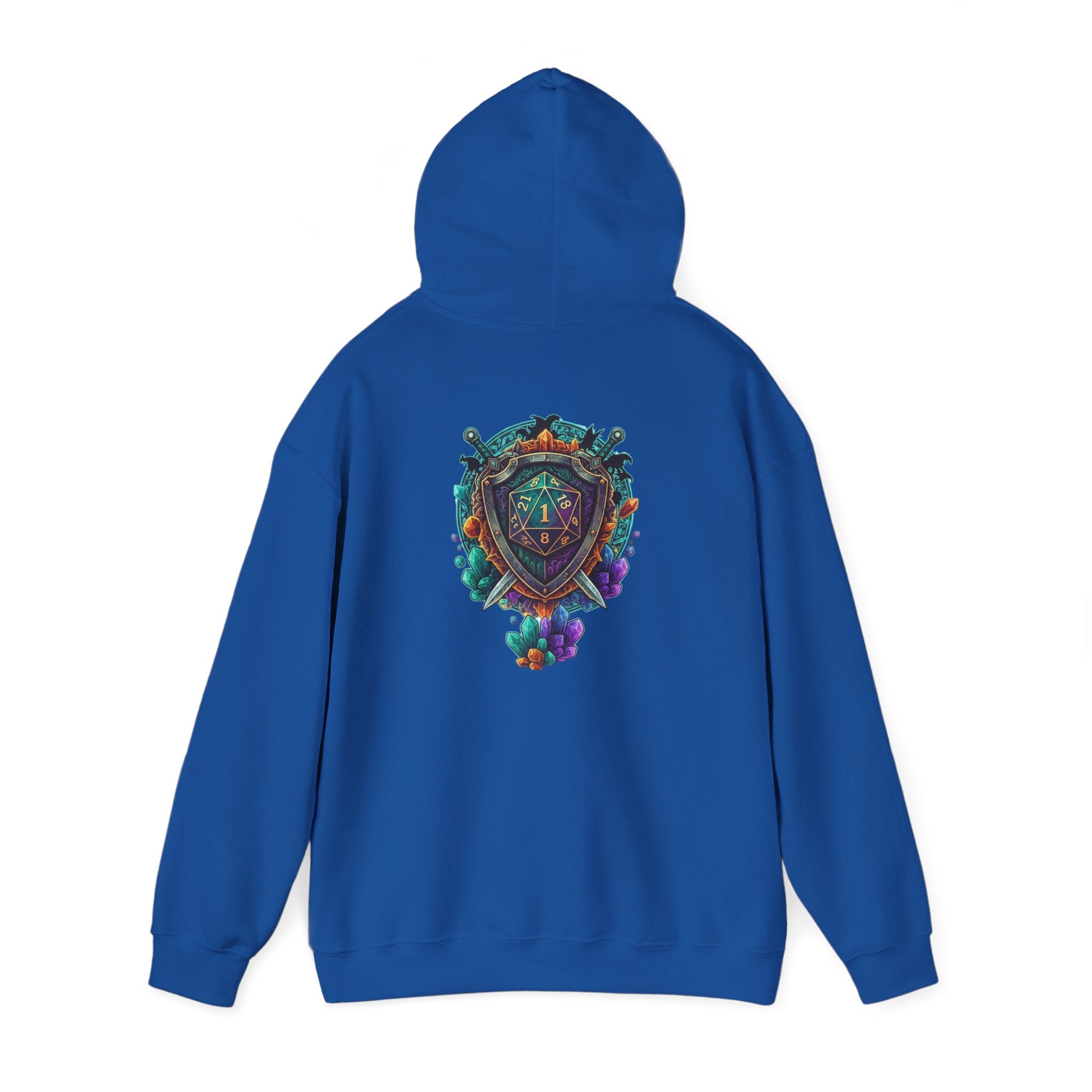 Vibrant Shield Graphic Hoodie for Artsy Souls Design On Back, Ideal Gift for Art Lovers, Cozy Layer for All Seasons, Unique Sweatshirt for [...]