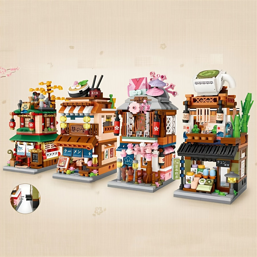 Japanese Street View Mini Building Blocks