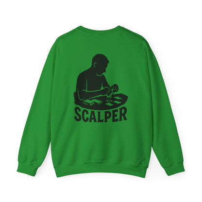 Crewneck Sweatshirt with Scalper Design | Unisex Heavy Blend | Casual Style for Gamers, Unique Gift, Everyday Wear, Comfortable Fit