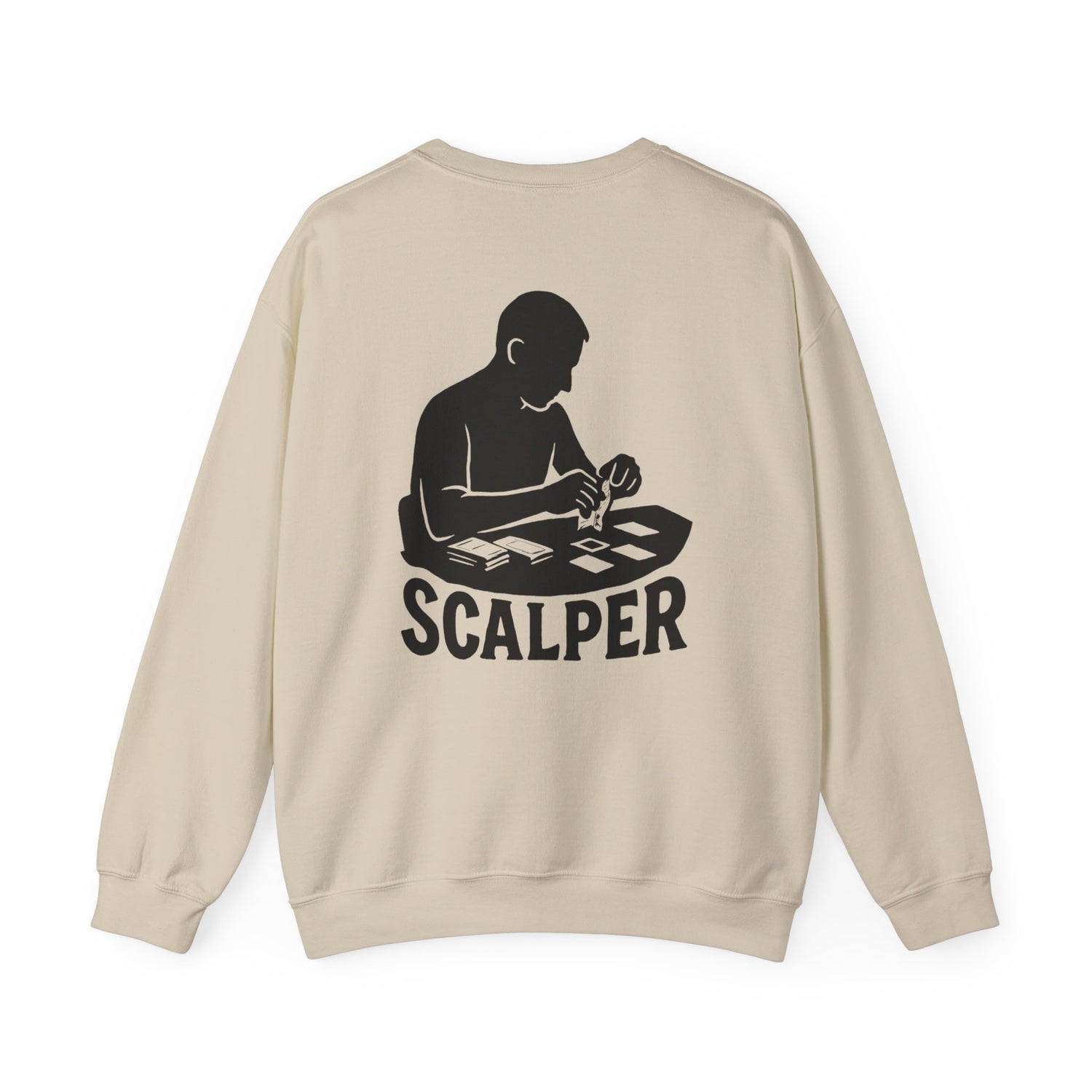 Crewneck Sweatshirt with Scalper Design | Unisex Heavy Blend | Casual Style for Gamers, Unique Gift, Everyday Wear, Comfortable Fit