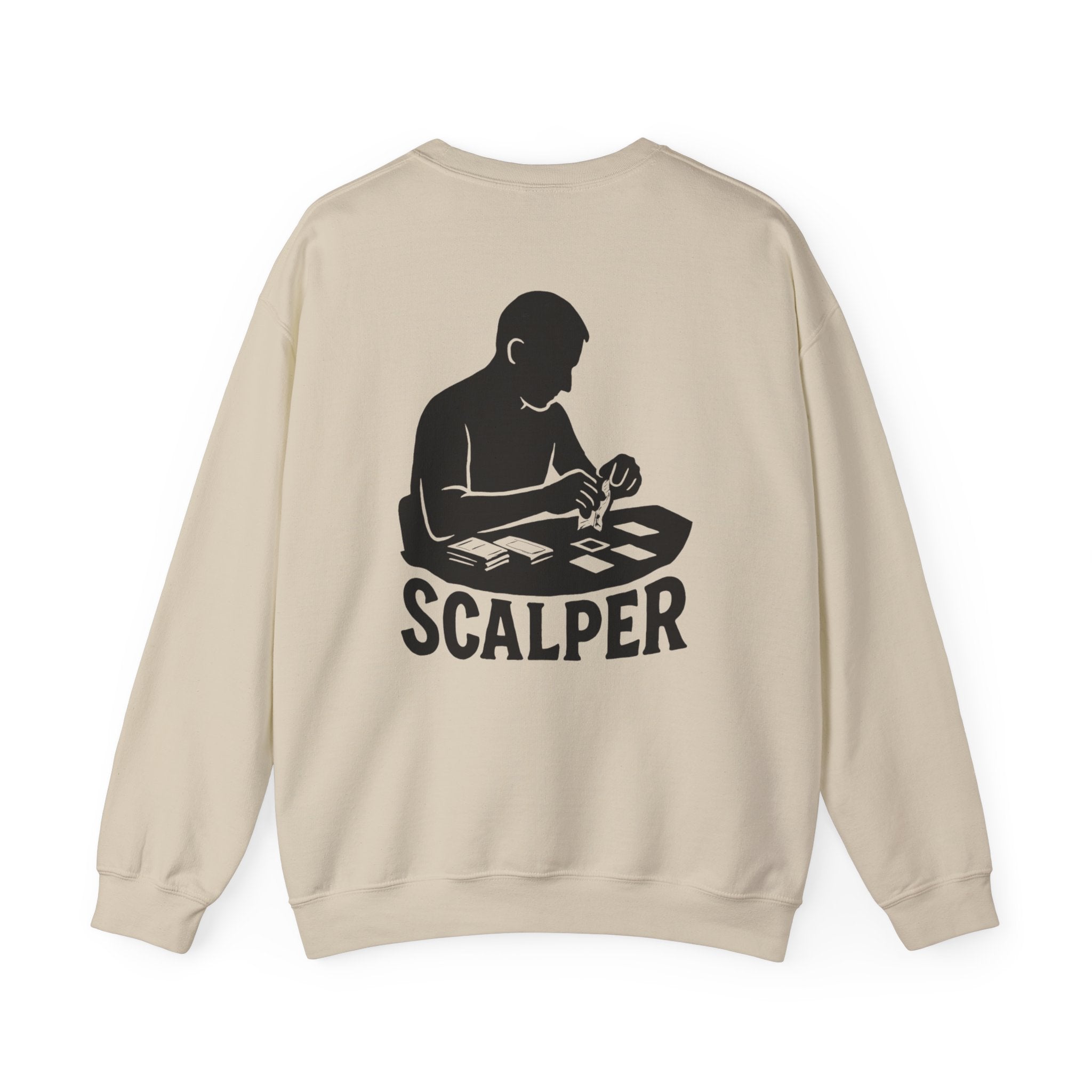 Crewneck Sweatshirt with Scalper Design | Unisex Heavy Blend | Casual Style for Gamers, Unique Gift, Everyday Wear, Comfortable Fit