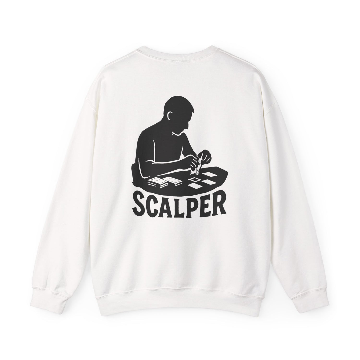 Crewneck Sweatshirt with Scalper Design | Unisex Heavy Blend | Casual Style for Gamers, Unique Gift, Everyday Wear, Comfortable Fit