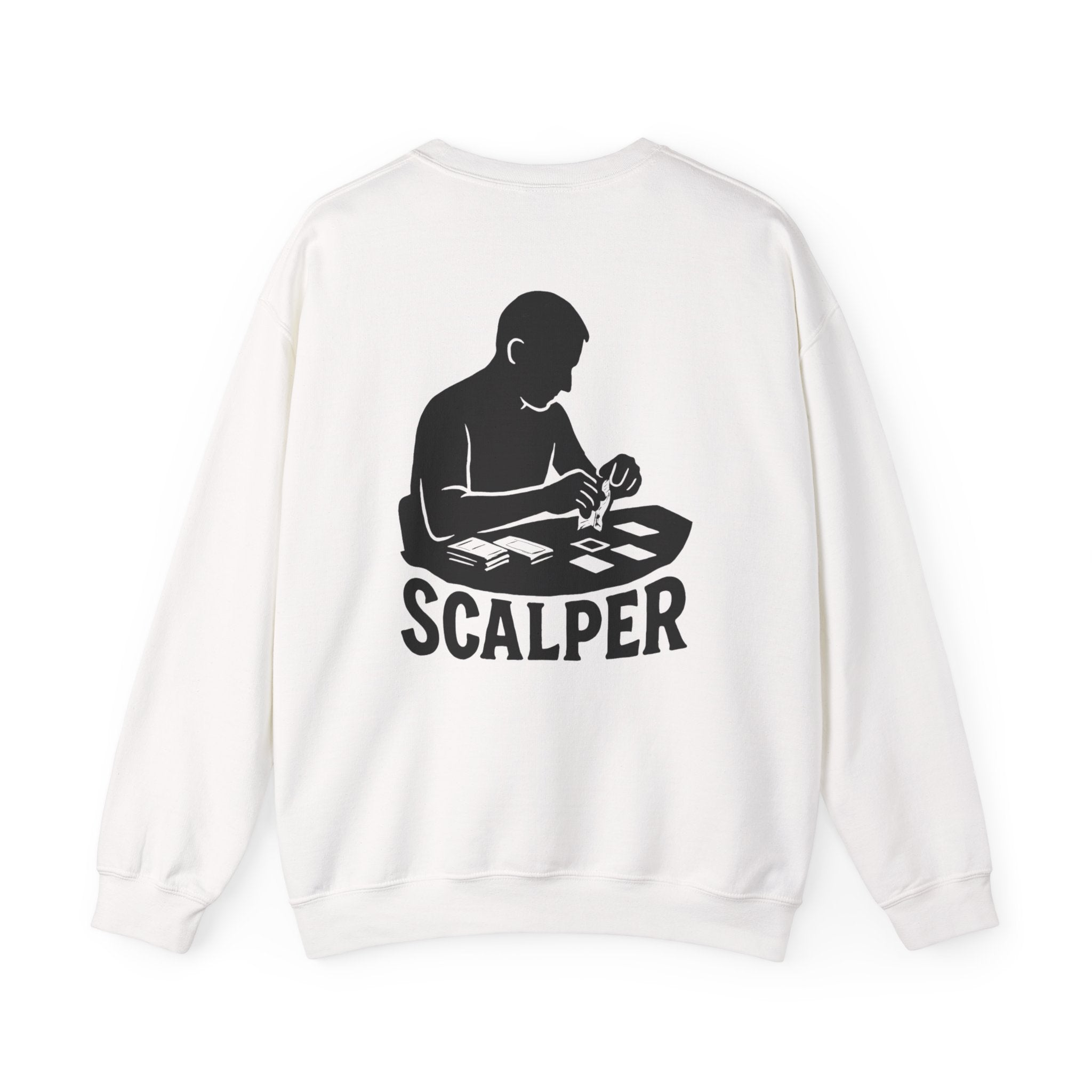 Crewneck Sweatshirt with Scalper Design | Unisex Heavy Blend | Casual Style for Gamers, Unique Gift, Everyday Wear, Comfortable Fit