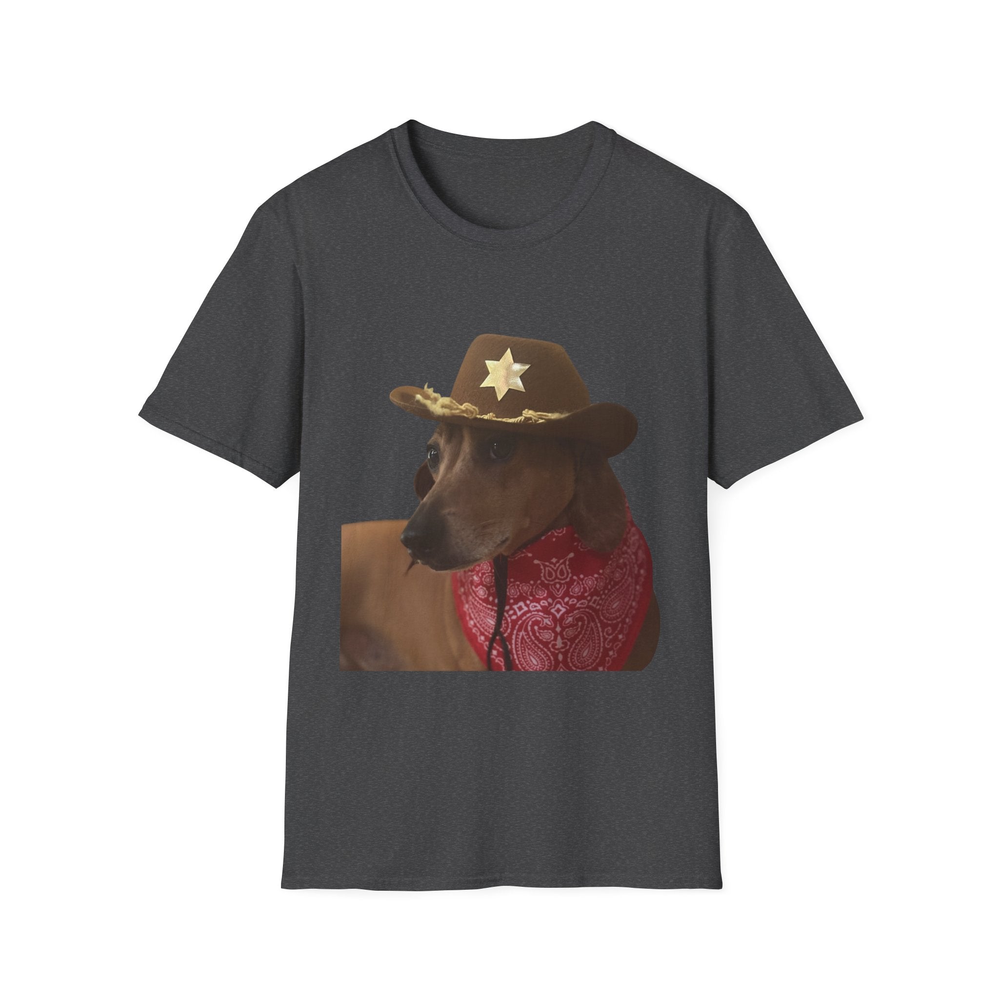 Funny Dog Sheriff T-Shirt, Unisex Tee, Dog Lover Gift, Western Theme Shirt, Pet Lover Apparel, Cute Animal Shirt