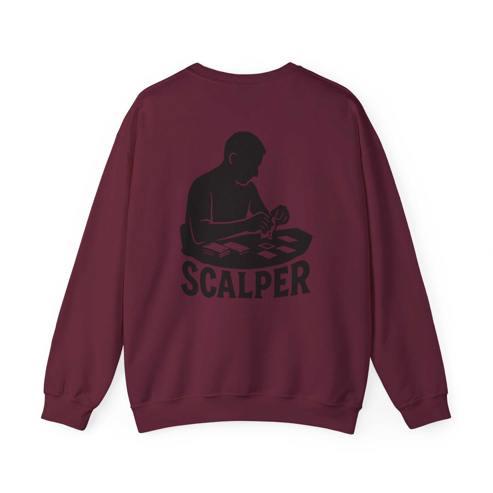 Crewneck Sweatshirt with Scalper Design | Unisex Heavy Blend | Casual Style for Gamers, Unique Gift, Everyday Wear, Comfortable Fit