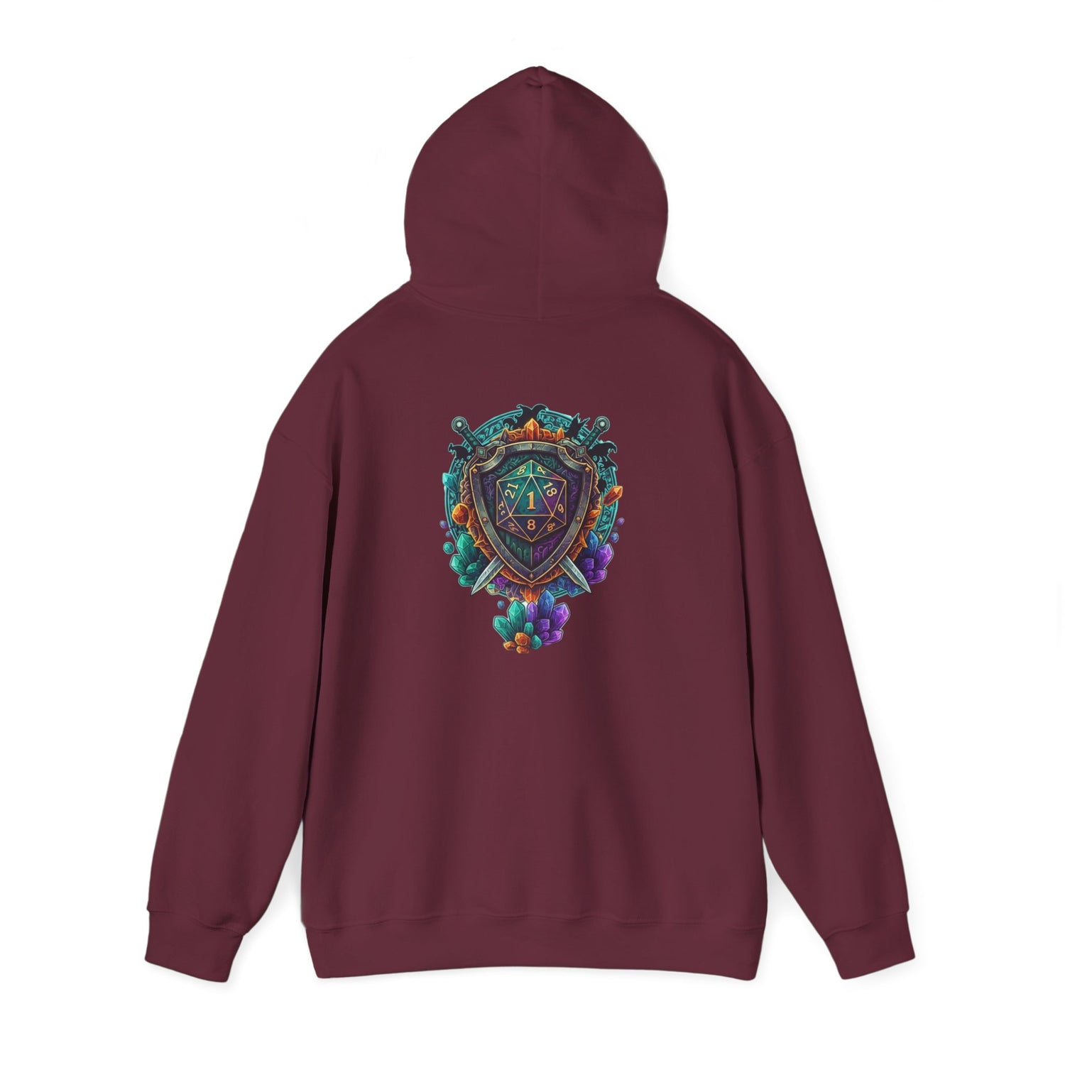 Vibrant Shield Graphic Hoodie for Artsy Souls Design On Back, Ideal Gift for Art Lovers, Cozy Layer for All Seasons, Unique Sweatshirt for [...]