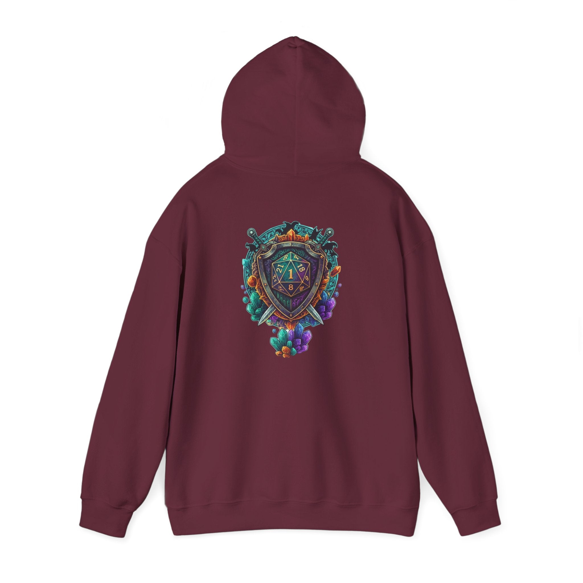 Vibrant Shield Graphic Hoodie for Artsy Souls Design On Back, Ideal Gift for Art Lovers, Cozy Layer for All Seasons, Unique Sweatshirt for [...]