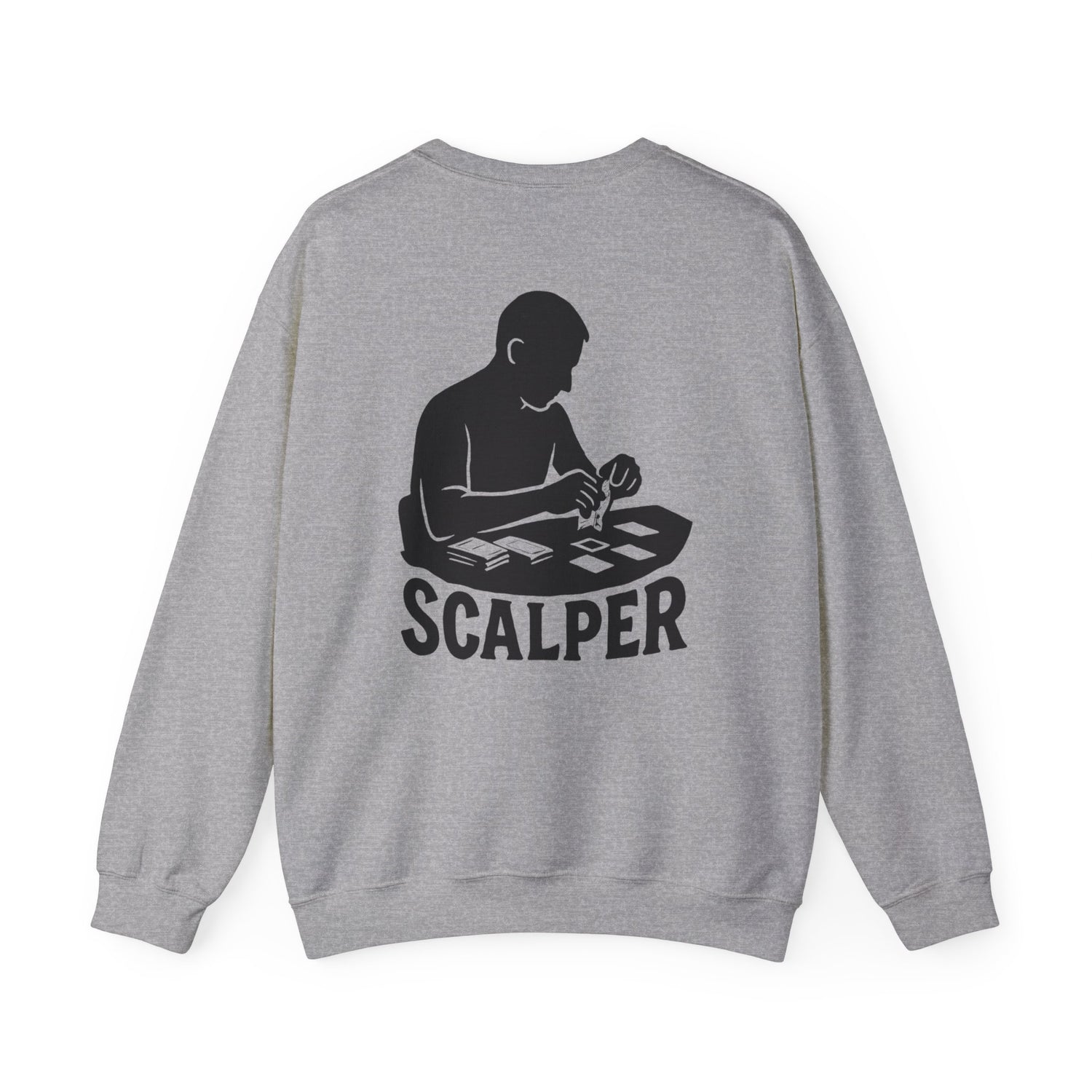 Crewneck Sweatshirt with Scalper Design | Unisex Heavy Blend | Casual Style for Gamers, Unique Gift, Everyday Wear, Comfortable Fit