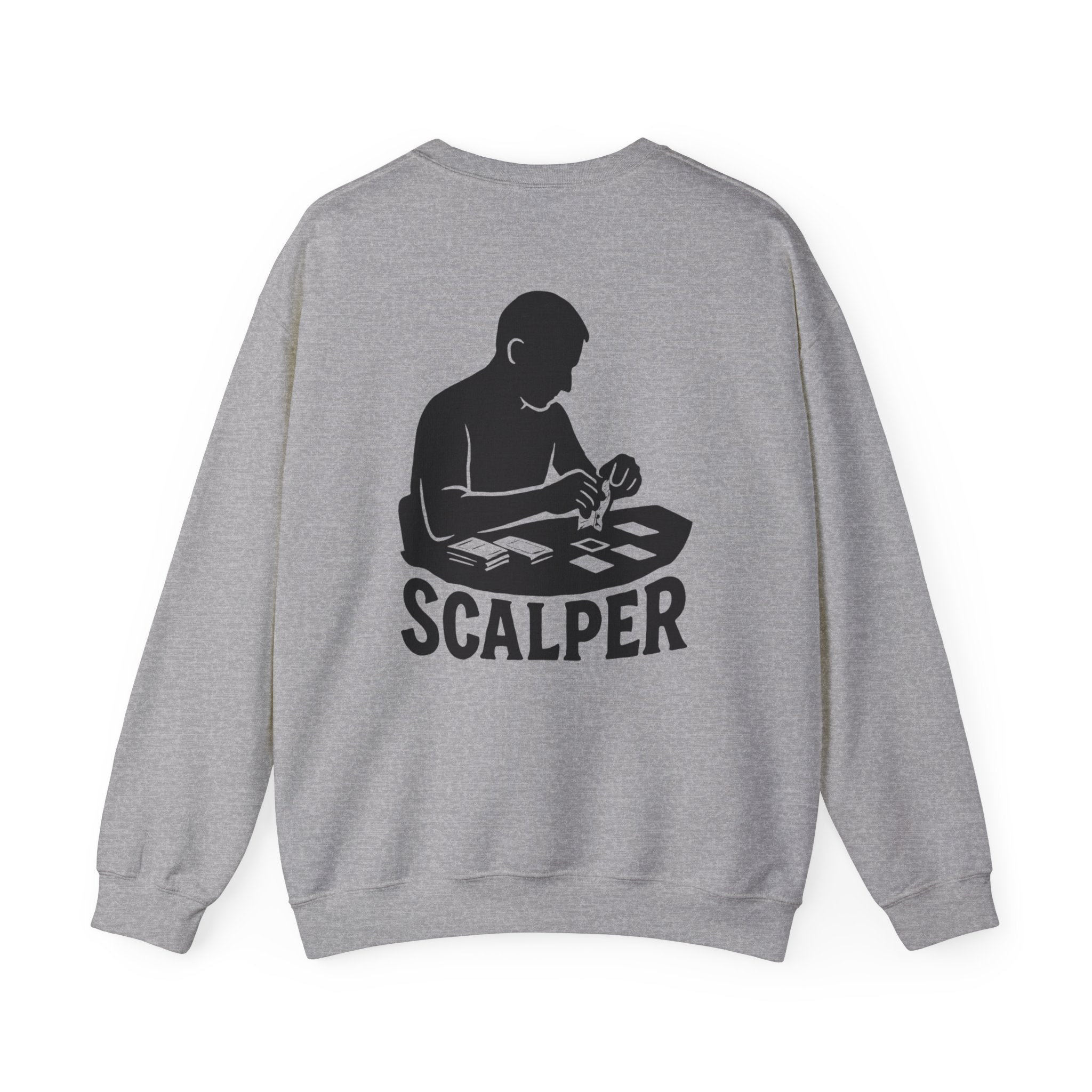Crewneck Sweatshirt with Scalper Design | Unisex Heavy Blend | Casual Style for Gamers, Unique Gift, Everyday Wear, Comfortable Fit