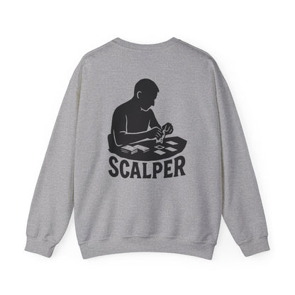 Crewneck Sweatshirt with Scalper Design | Unisex Heavy Blend | Casual Style for Gamers, Unique Gift, Everyday Wear, Comfortable Fit