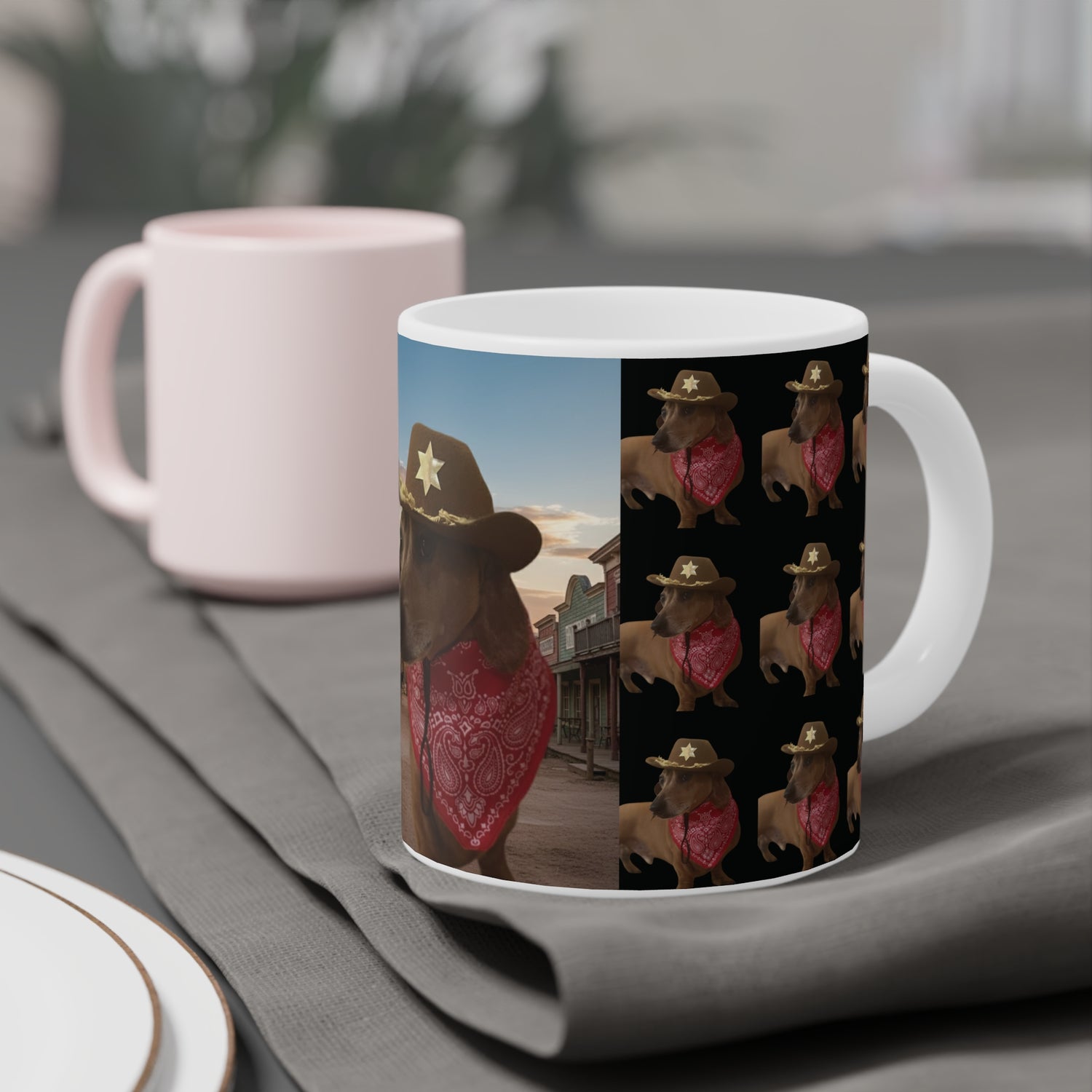 Mug - Funny Sheriff Dog Ceramic Mug - 11oz/15oz/20oz