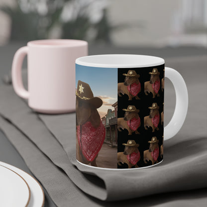 Mug - Funny Sheriff Dog Ceramic Mug - 11oz/15oz/20oz