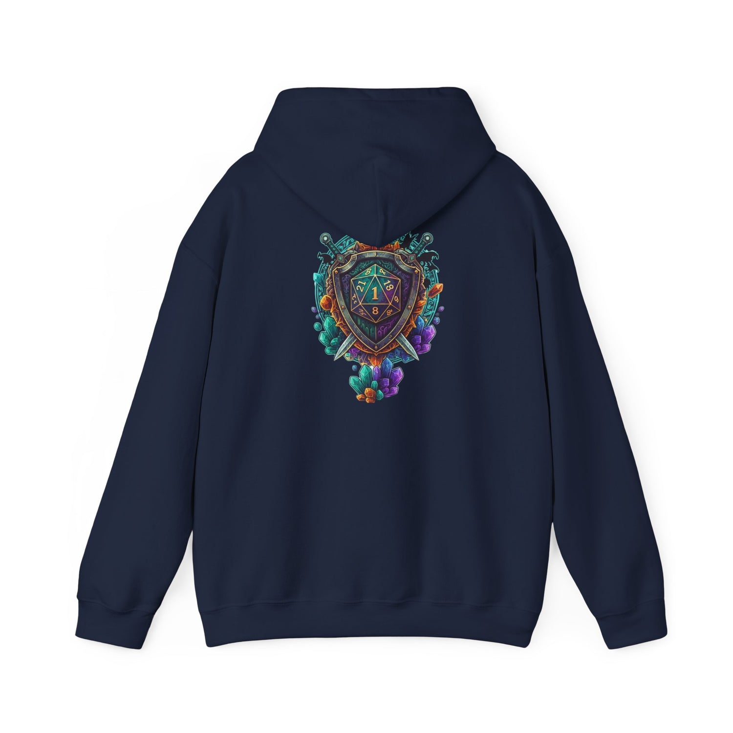 Vibrant Shield Graphic Hoodie for Artsy Souls Design On Back, Ideal Gift for Art Lovers, Cozy Layer for All Seasons, Unique Sweatshirt for [...]