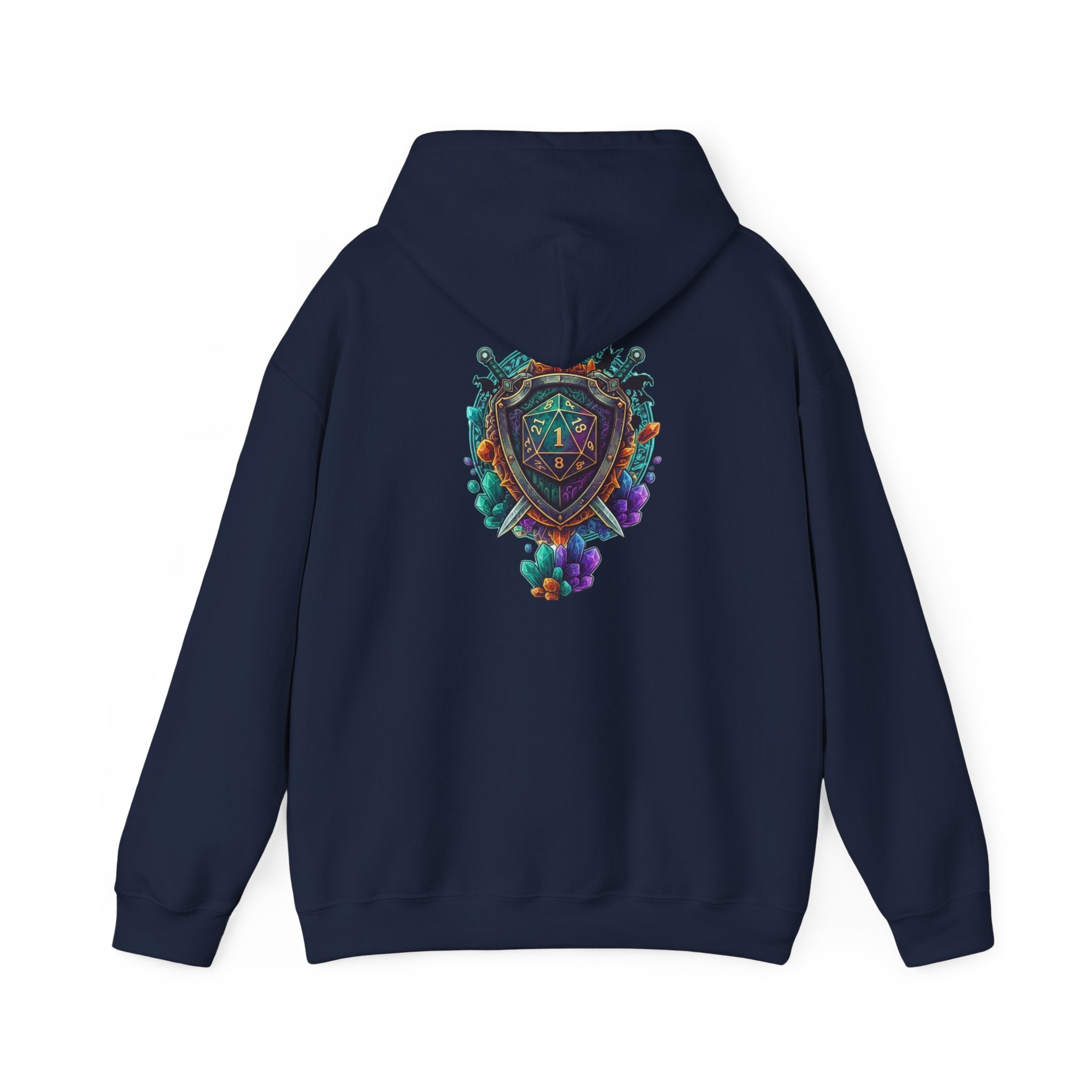 Vibrant Shield Graphic Hoodie for Artsy Souls Design On Back, Ideal Gift for Art Lovers, Cozy Layer for All Seasons, Unique Sweatshirt for [...]