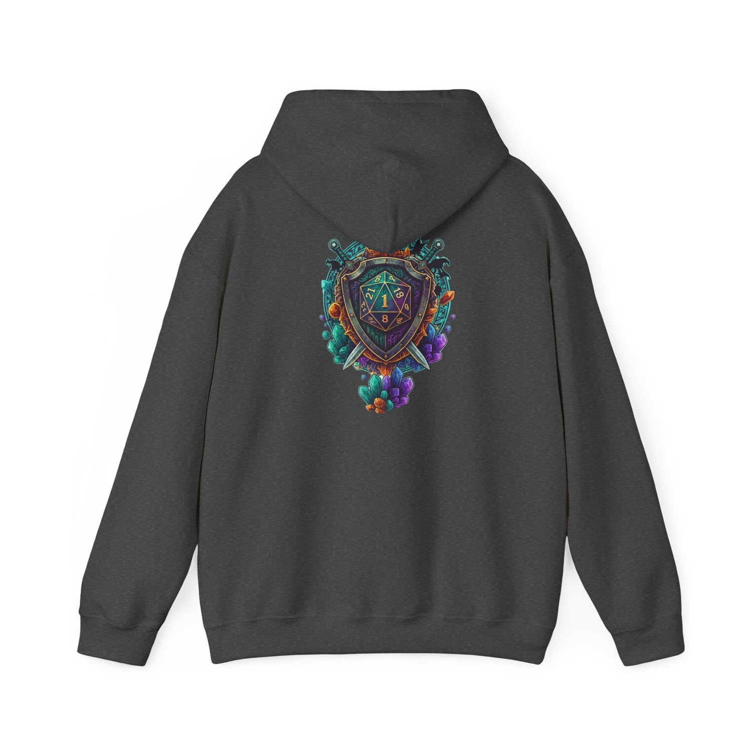 Vibrant Shield Graphic Hoodie for Artsy Souls Design On Back, Ideal Gift for Art Lovers, Cozy Layer for All Seasons, Unique Sweatshirt for [...]