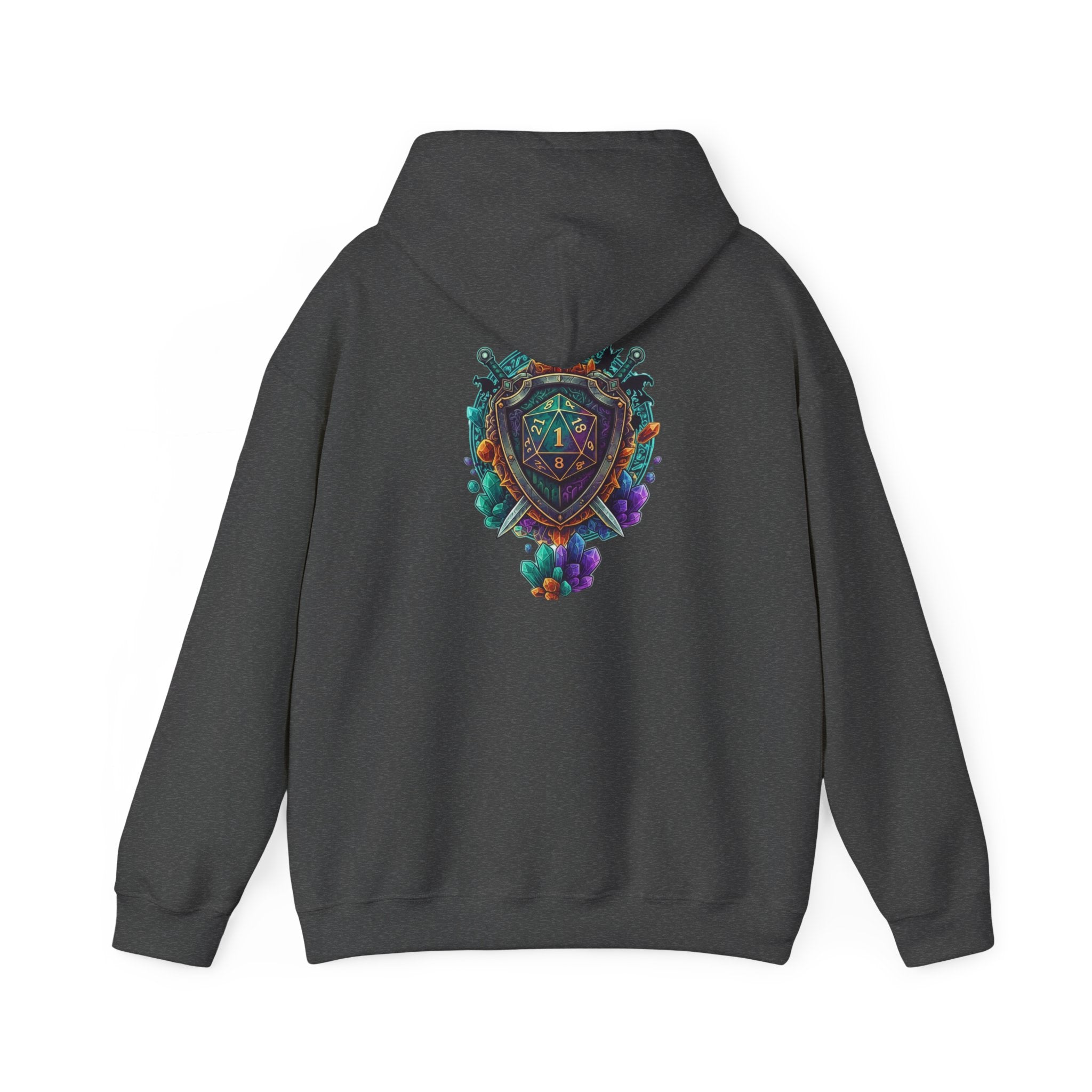 Vibrant Shield Graphic Hoodie for Artsy Souls Design On Back, Ideal Gift for Art Lovers, Cozy Layer for All Seasons, Unique Sweatshirt for [...]